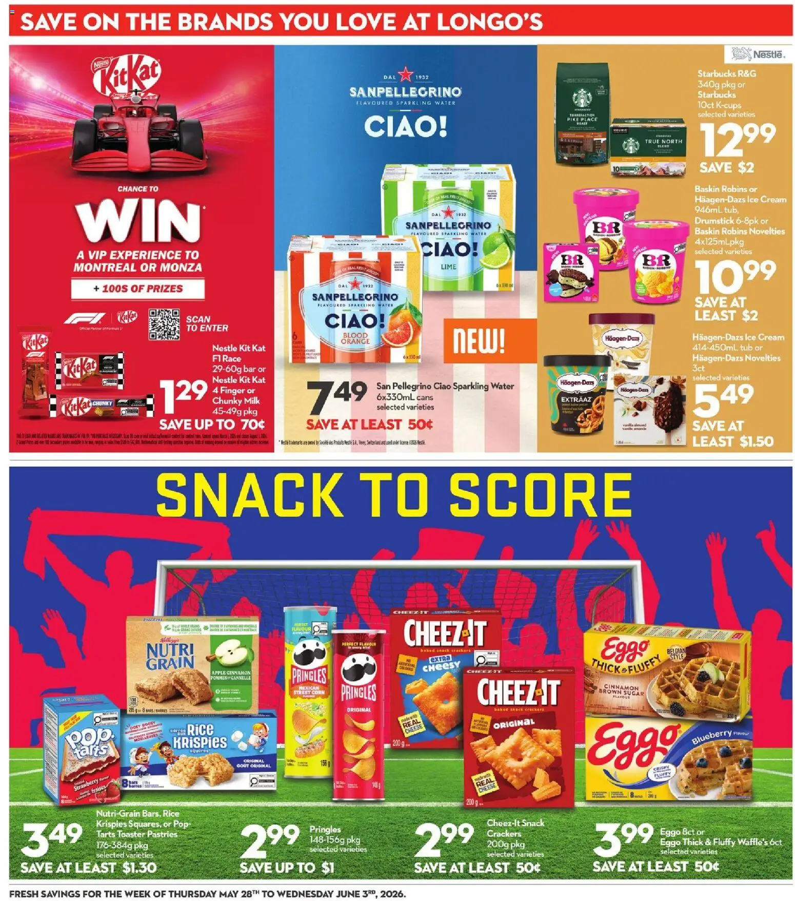Longo's flyer valid from 28.05.2026 | Page: 23 | Products: Rice, Cream, Ice cream, Toaster