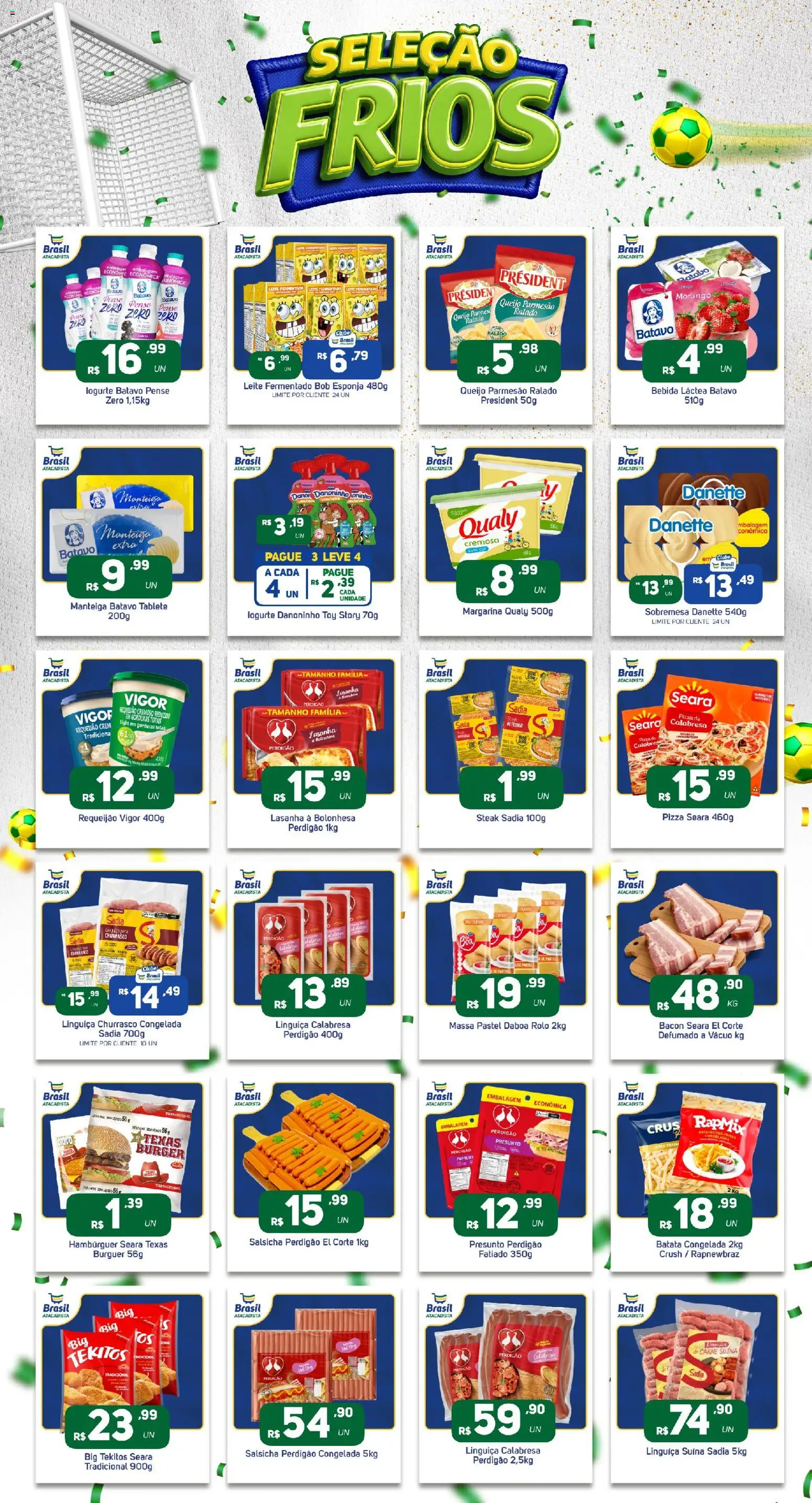 Brasil Atacadista Folheto - válido de 08.06.2026 | Página: 5 | Produtos: Rolo, Leite, Batata, Margarina