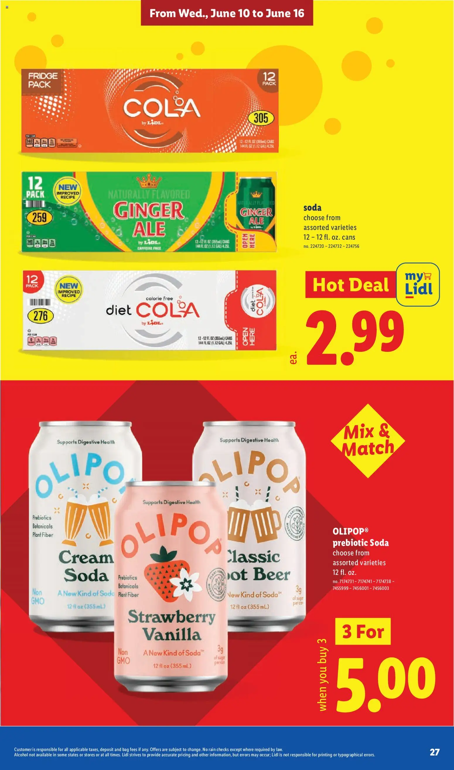 Lidl Weekly Ad - valid from 10.06.2026 | Page: 27 | Products: Ginger, Beer, Sugar, Bag