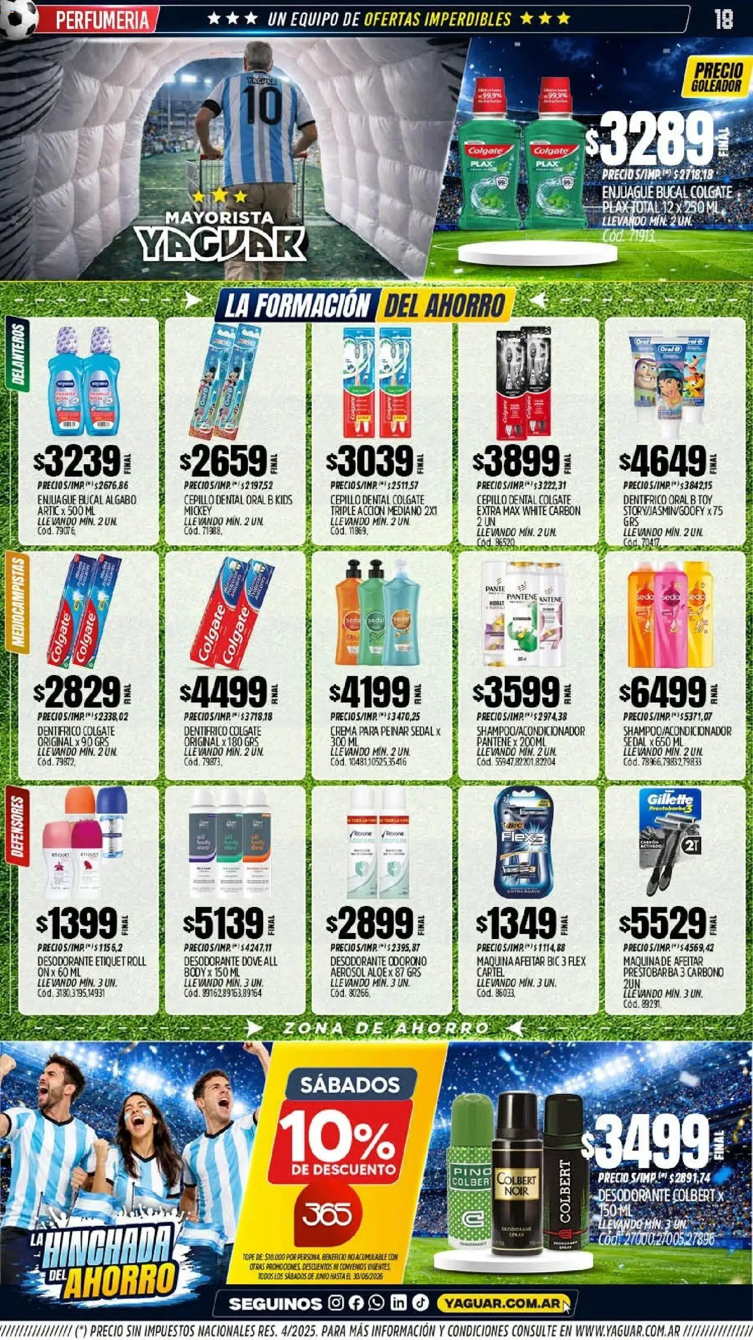 Yaguar - Oferta Semanal General Roca │ válido desde el 15/06/2026 | Página: 18 | Productos: Body, Cepillo, Desodorante, Enjuague bucal