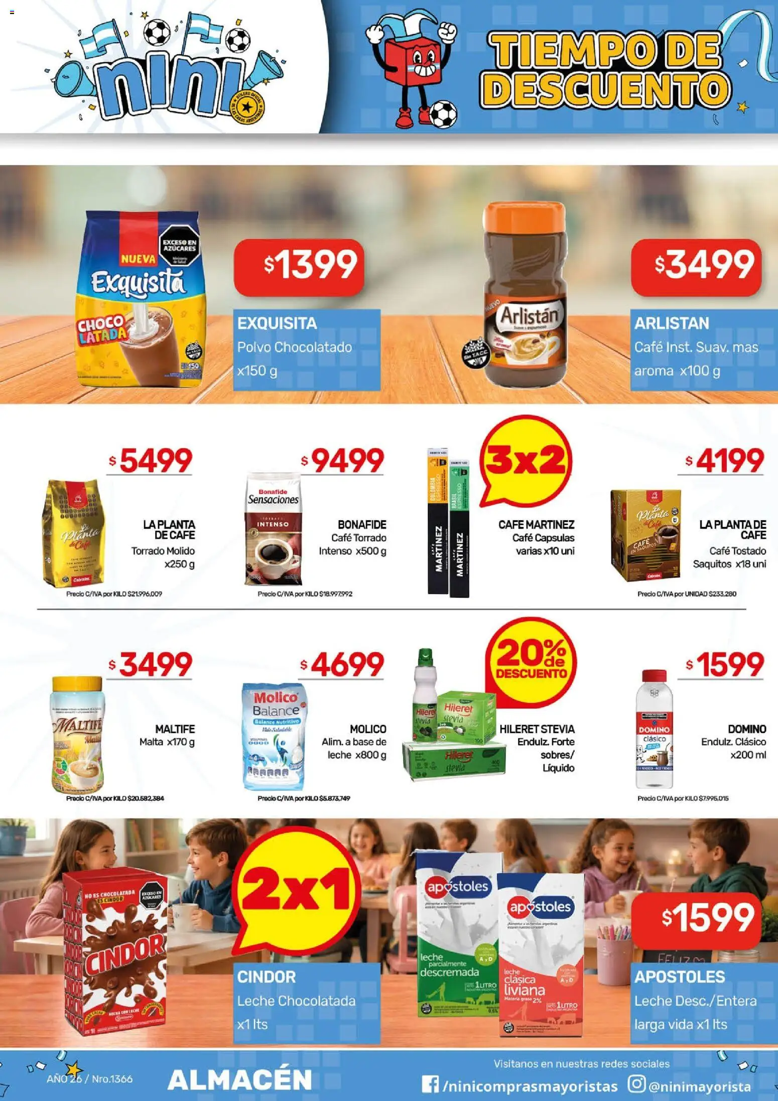 NINI Mayorista ofertas │ válido desde el 29/06/2026 | Página: 28 | Productos: Polvo, Leche, Café, Chocolatada