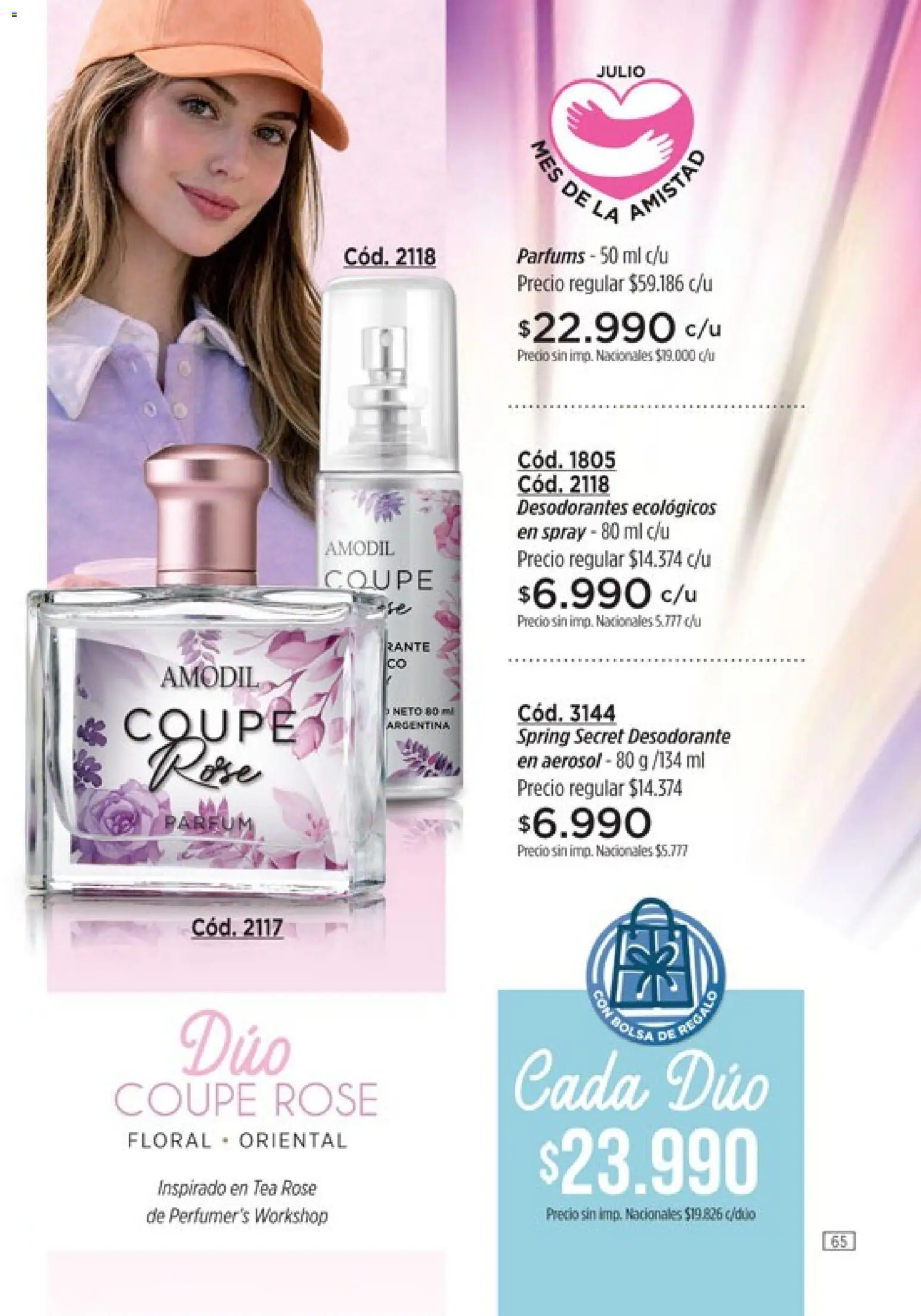 Catálogo Amodil Campaña 9 │ válido desde el 05.05.2026 | Página: 65 | Productos: Bolsa, Desodorante