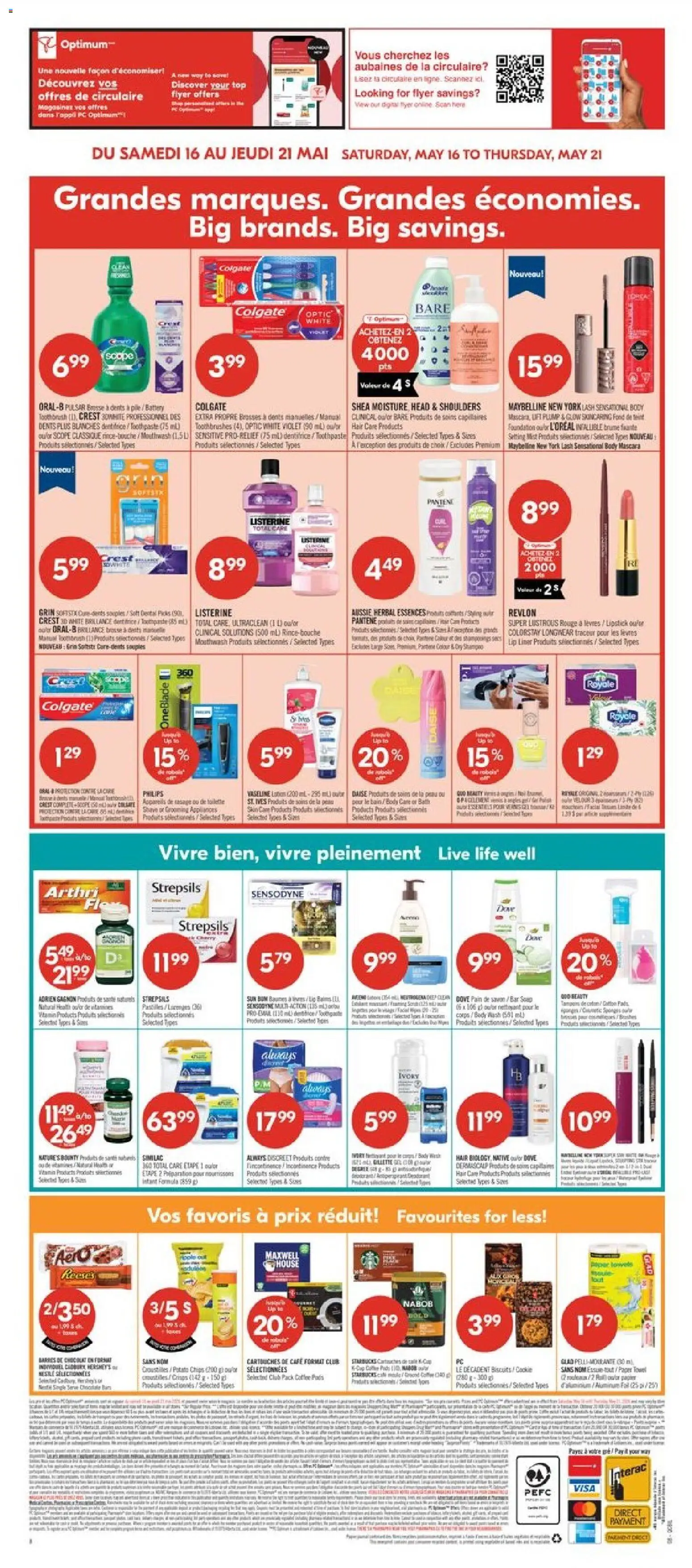 Pharmaprix flyer valid from 15.05.2026 | Page: 18 | Products: Soap, Body wash, Toothpaste, Mouthwash