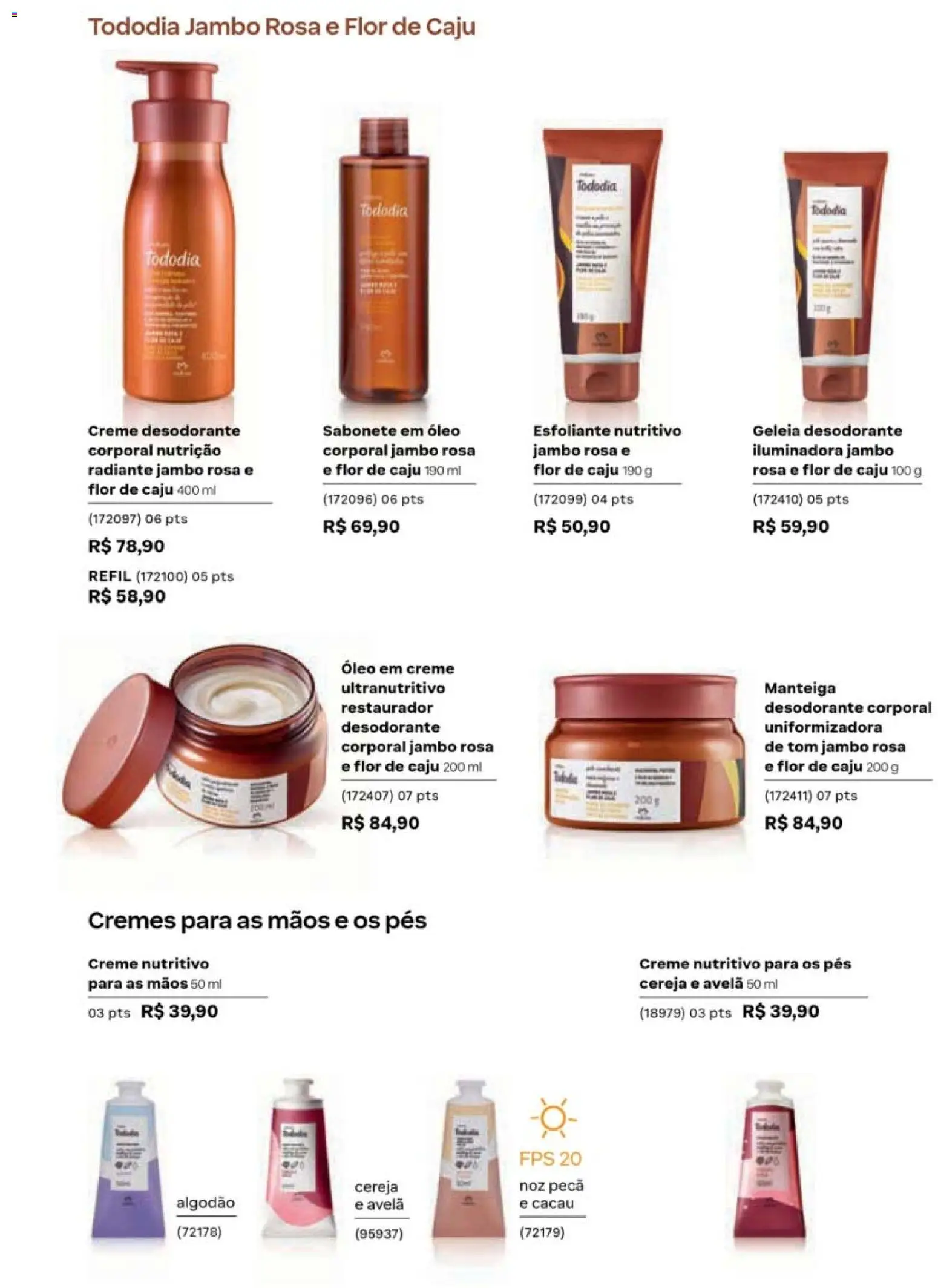 Natura Folheto - válido de 19/07/2026 | Página: 105 | Produtos: Cereja, Desodorante, Creme, Sabonete