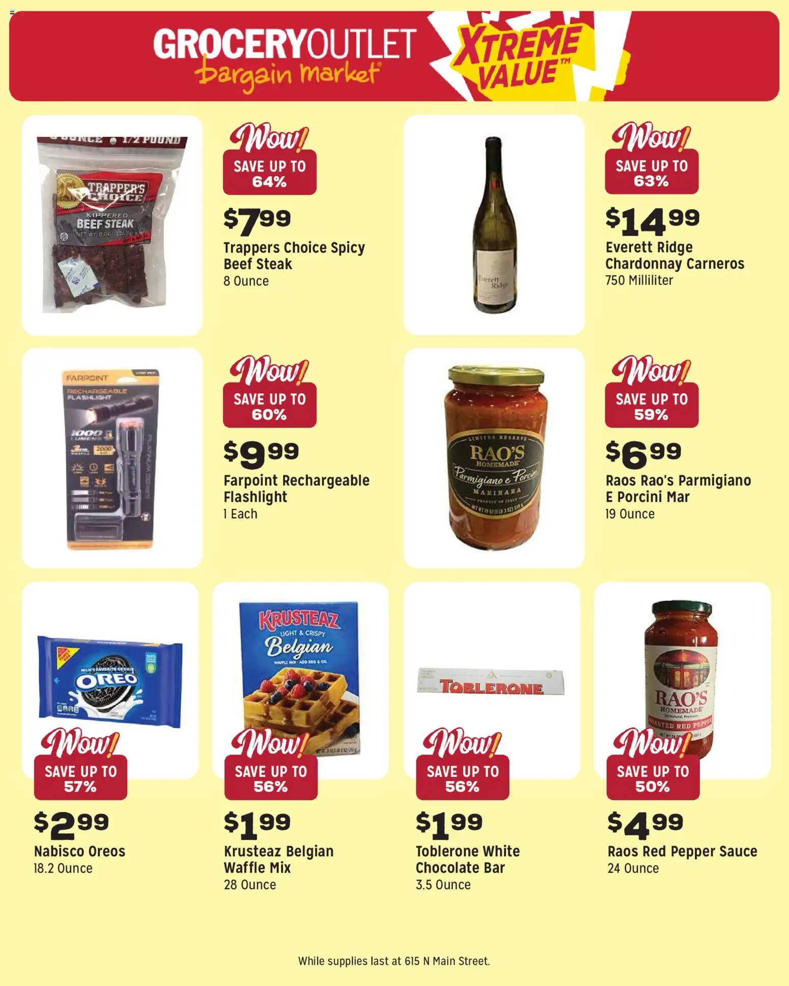 Grocery Outlet Weekly Ad - ID - valid from 20.05.2026 | Page: 12 | Products: Ridge, Chocolate, Beef, Sauce