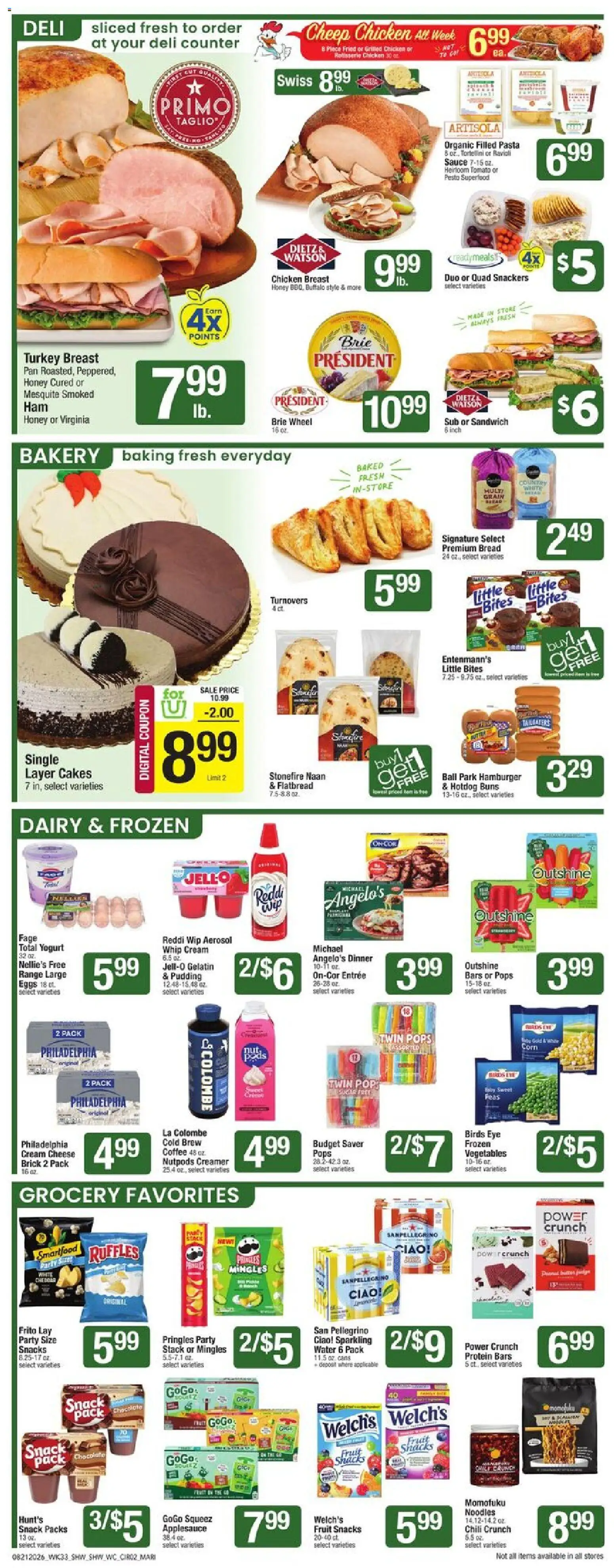 Star Market Weekly Ad - MA - valid from 08/21/2026 | Page: 2 | Products: Pan, Coffee, Pasta, Snacks