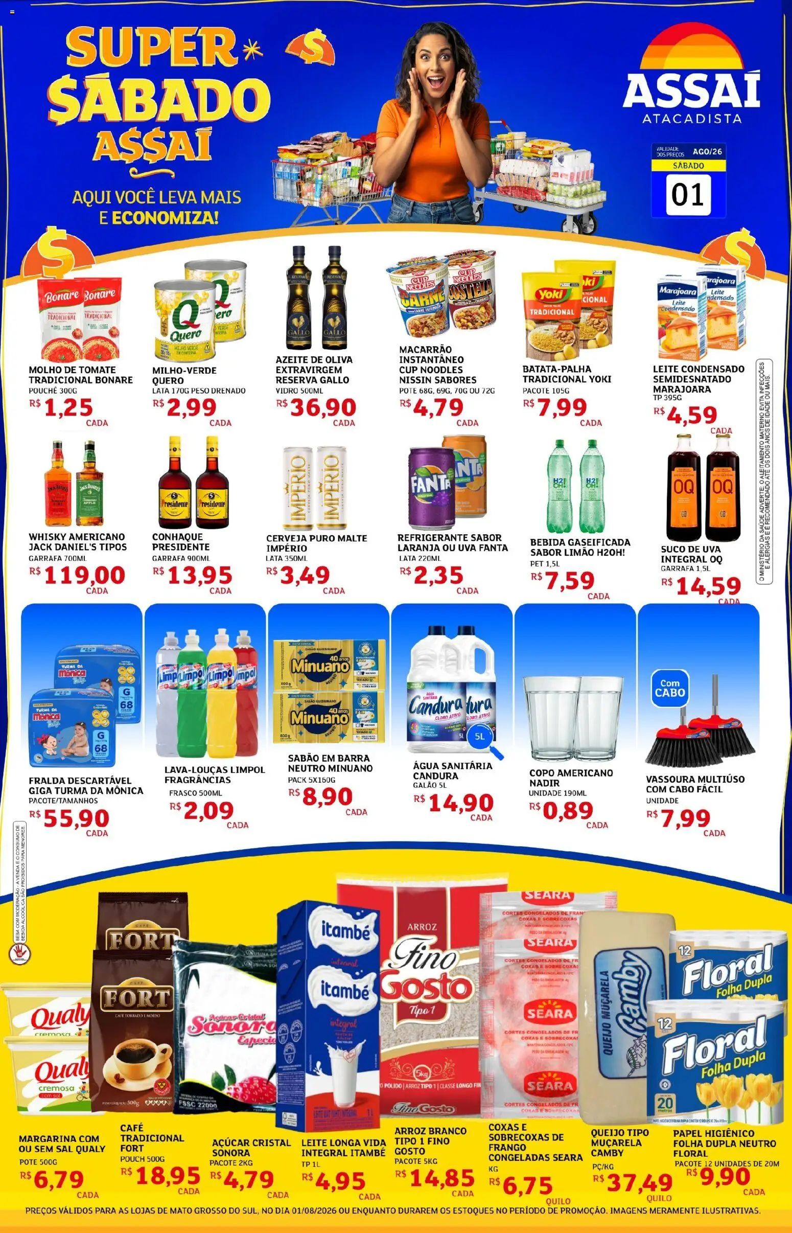 Assaí Atacadista Folheto - válido de 01/08/2026 | Página: 1