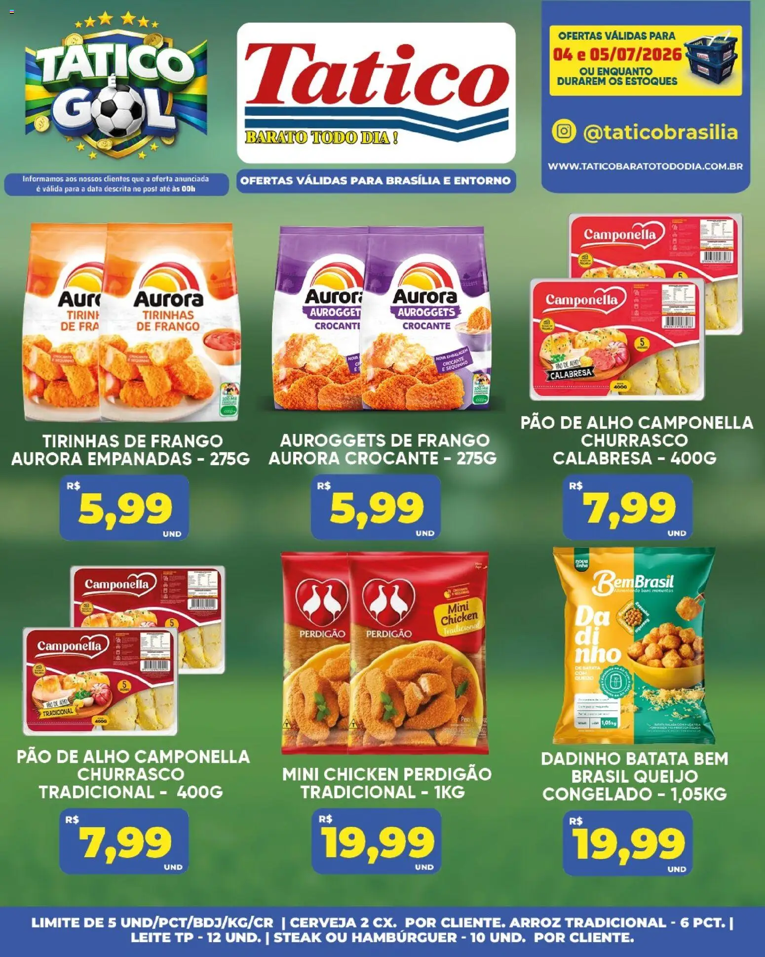 Tatico Folheto - válido de 06/07/2026 | Página: 35 | Produtos: Queijo, Pão, Arroz, Batata