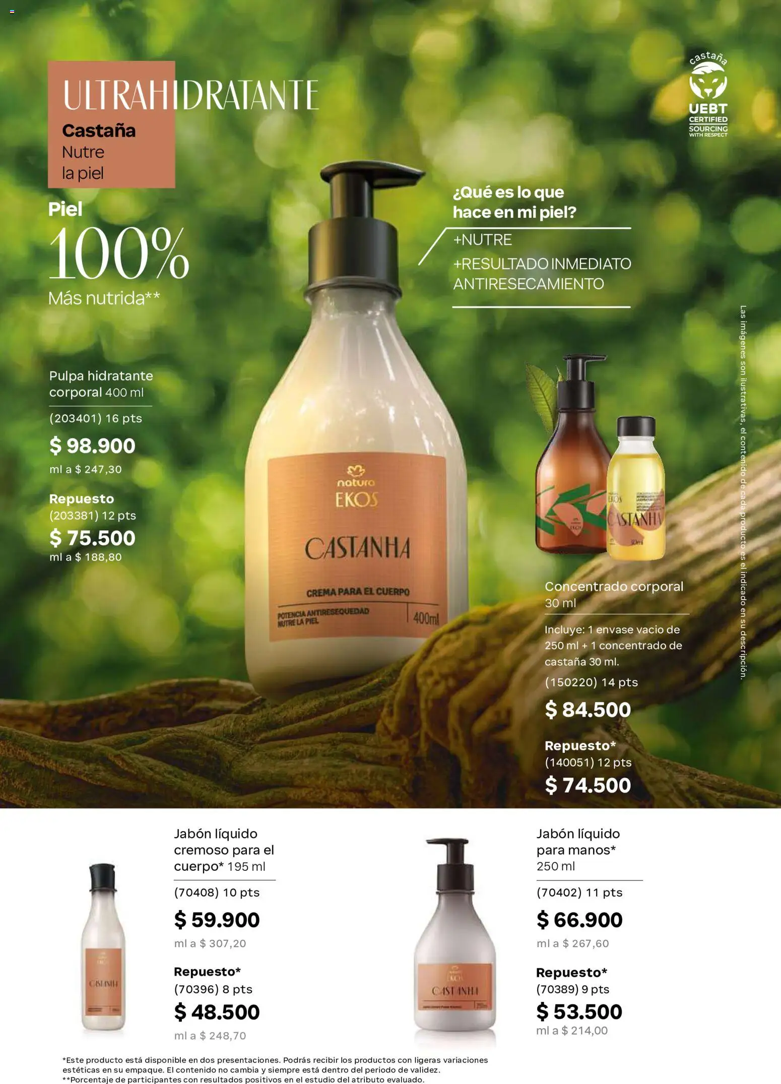 Natura revista - valida desde el 23/09/2026 | Página: 145 | Productos: Crema, Jabón líquido, Crema para el cuerpo, Jabón