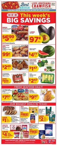 Preview of H-E-B weekly ads valid from 29.04.2026