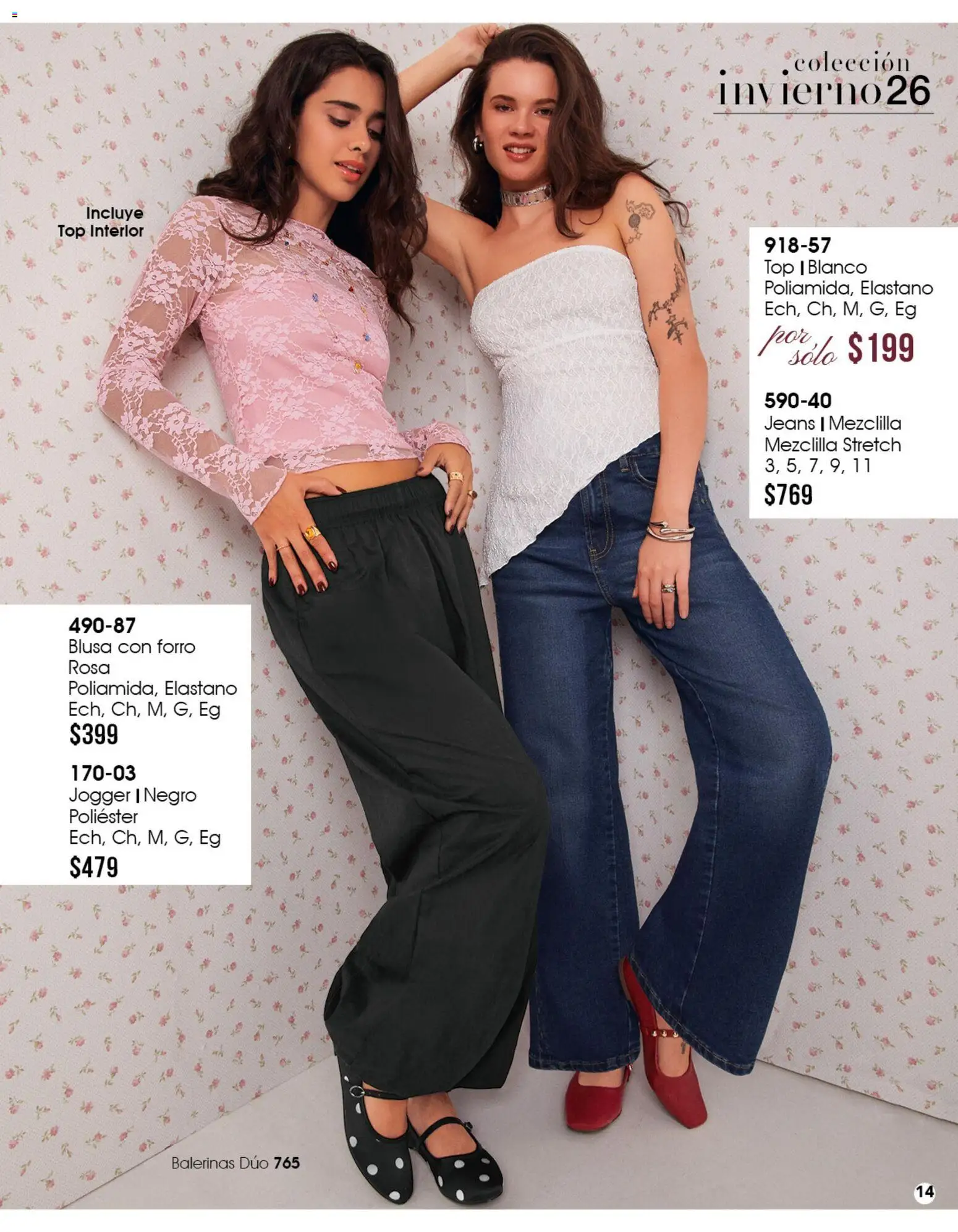 Nuevas ofertas de Cklass válidas en toda la República Mexicana desde el 11/09/2026. ¡Encuentra las mejores ofertas en Cklass catálogo Mooda Invierno! | Página: 15 | Productos: Blusa, Top