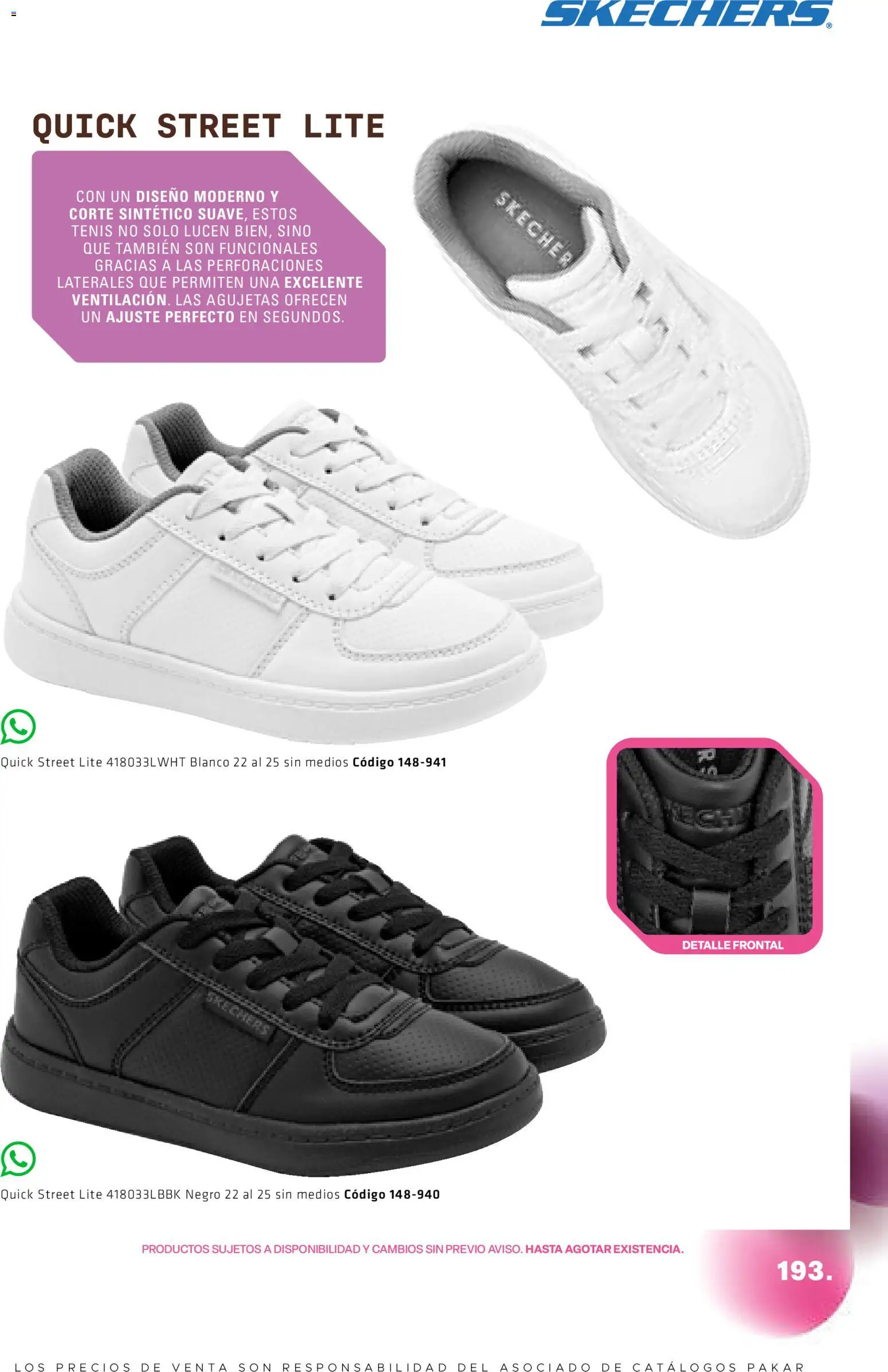 Nuevas ofertas de SC Pakar válidas en toda la República Mexicana desde el 28/08/2026. ¡Encuentra las mejores ofertas en SC Pakar catálogo Otoño! | Página: 193 | Productos: Tenis