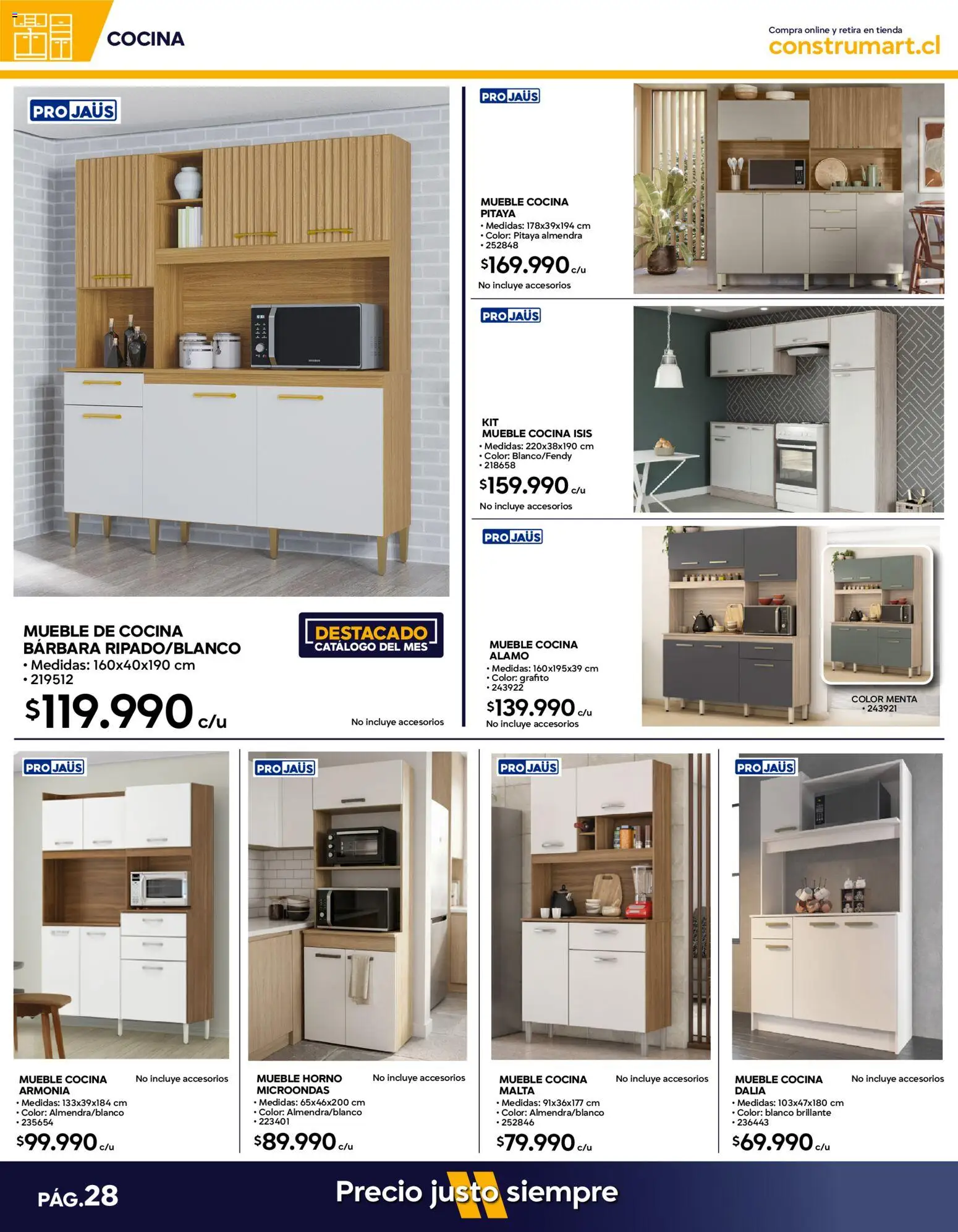 Construmart Ofertas │ válido desde el 01.06.2026 | Página: 28 | Productos: Microondas, Cocina, Almendra, Horno