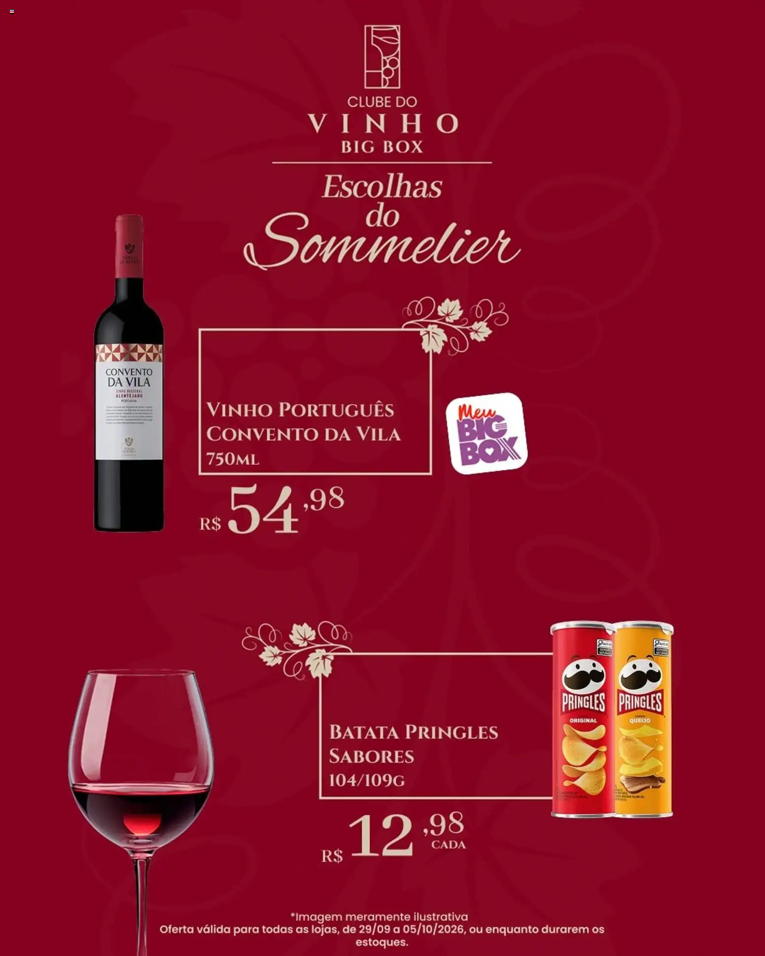 Big Box Folheto - válido de 29/09/2026 | Página: 7 | Produtos: Queijo, Vinho, Batata