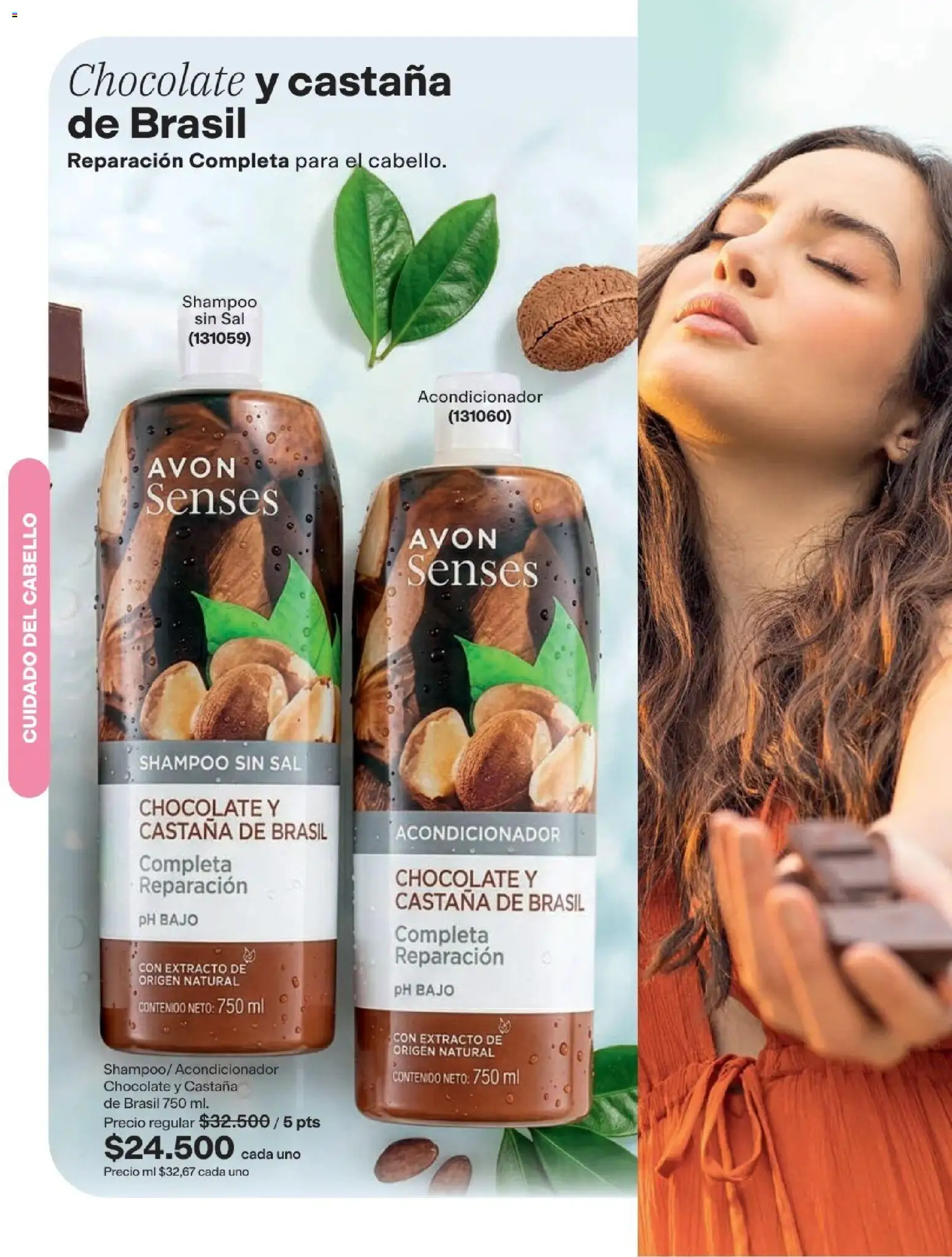 Avon revista - valida desde el 29/07/2026 | Página: 158 | Productos: Sal, Shampoo, Acondicionador, Chocolate