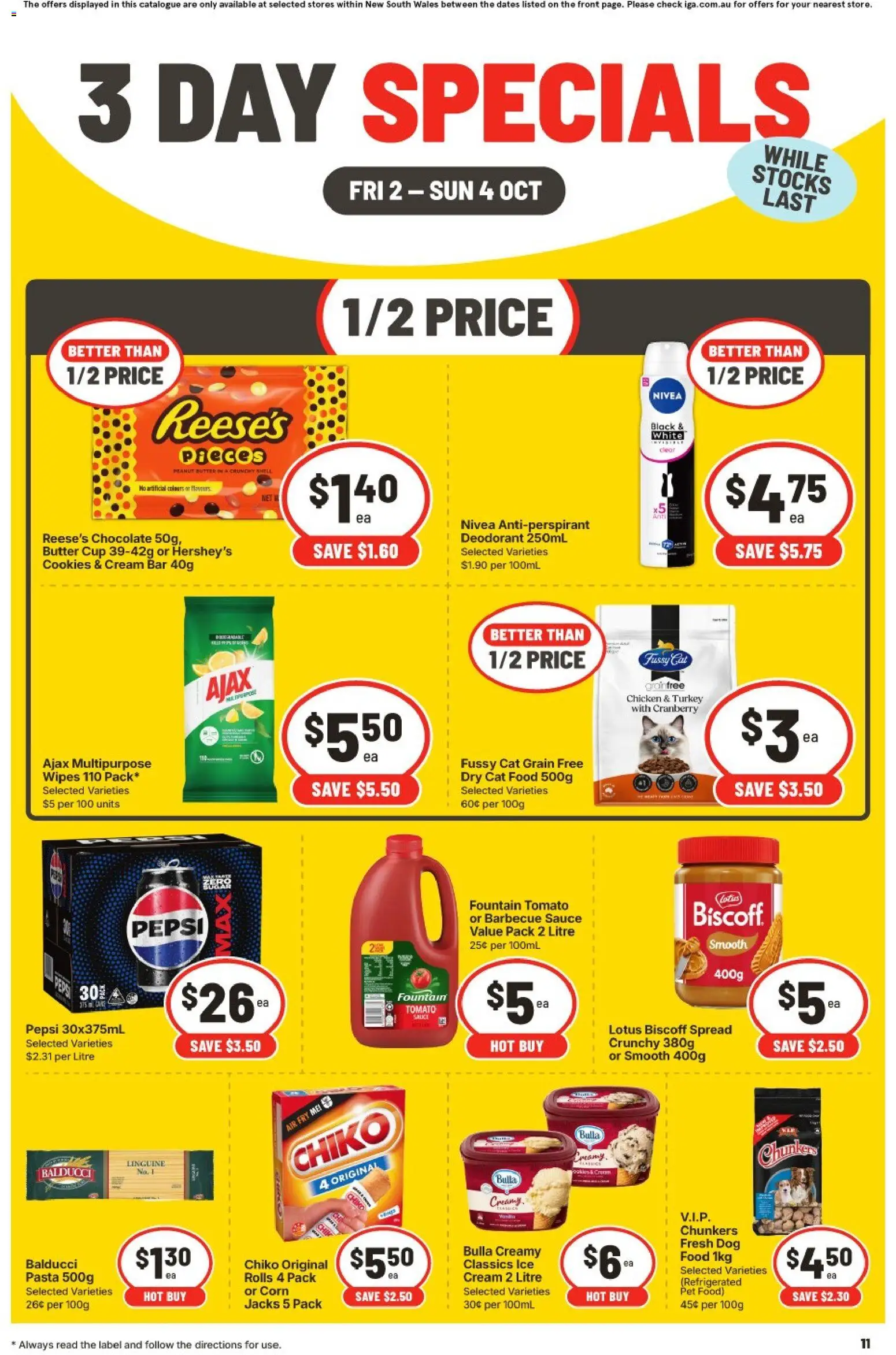 IGA catalogue - valid from 02/10/2026 | Page: 3 | Products: Food, Cream, Ice, Spread