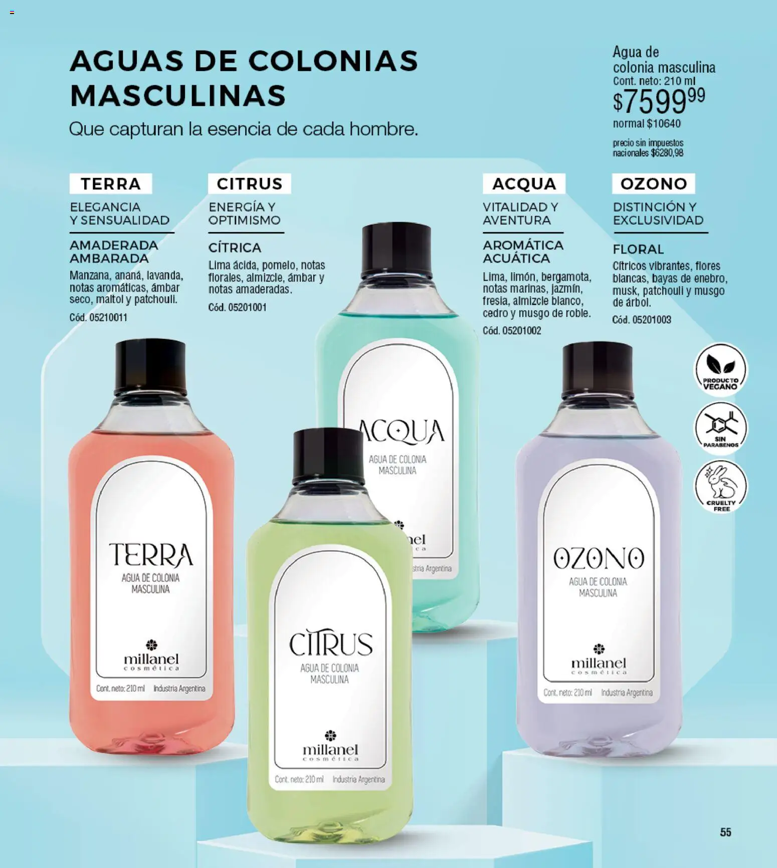 Millanel - Catálogo │ válido desde el 30/03/2026 | Página: 55 | Productos: Flores, Cítricos, Lima, Agua