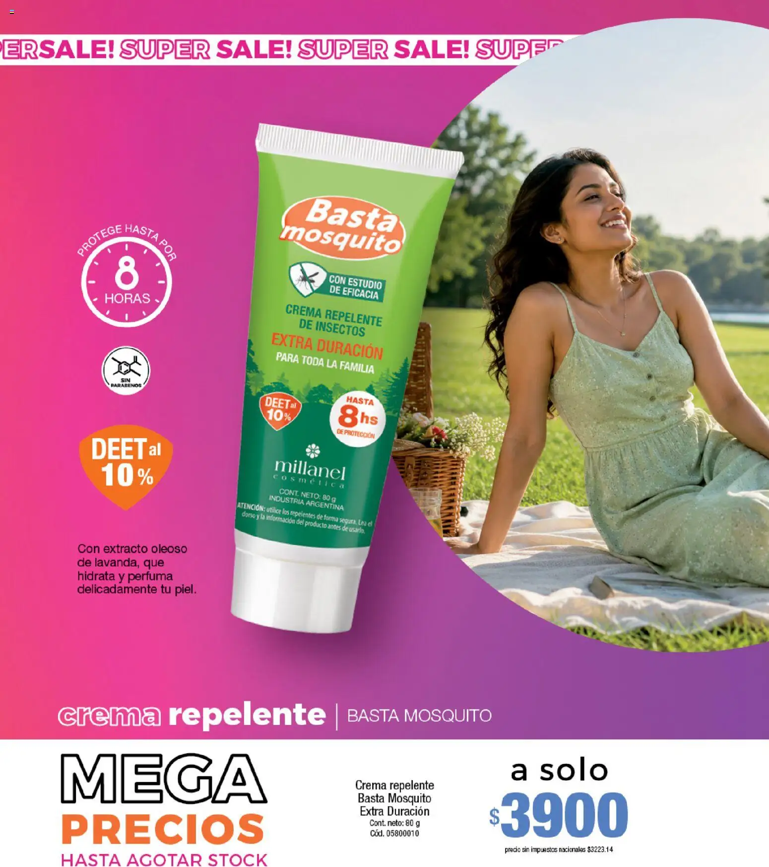 Millanel catálogo │ válido desde el 14/09/2026 | Página: 125 | Productos: Repelente, Repelente de insectos, Crema