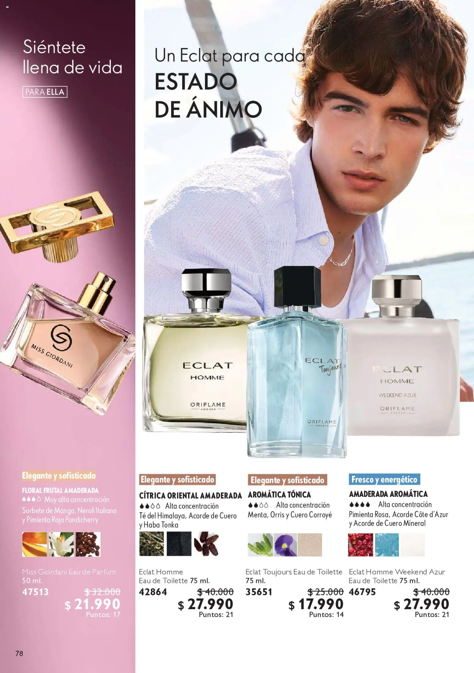 Oriflame Catálogo │ válido desde el 09.05.2026 | Página: 80 | Productos: Pimienta, Eau de toilette, Té