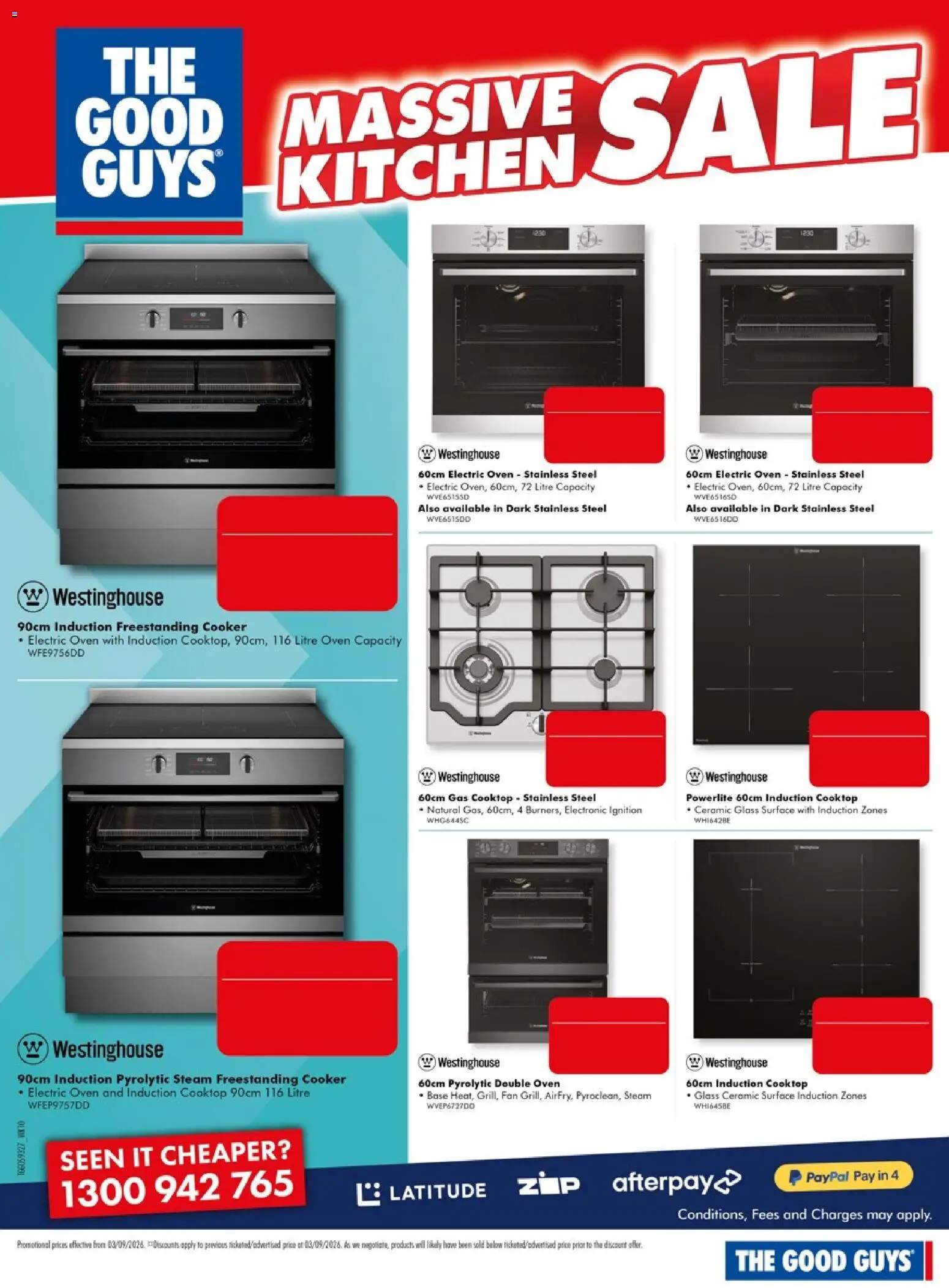 The Good Guys catalogue - valid from 03/09/2026 | Page: 5 | Products: Cooker, Oven, Cooktop, Fan
