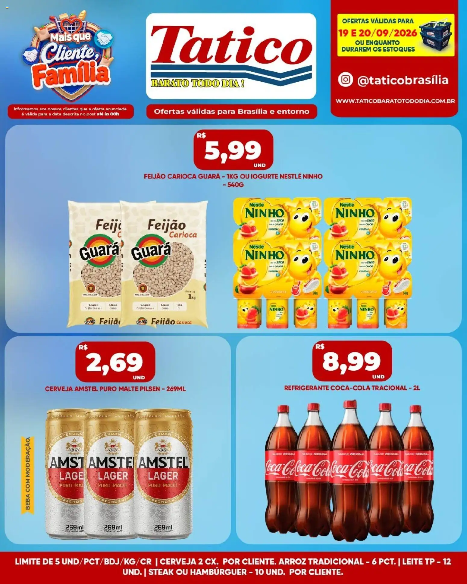 Tatico Folheto - válido de 19/09/2026 | Página: 4 | Produtos: Steak, Leite, Vinho, Hambúrguer