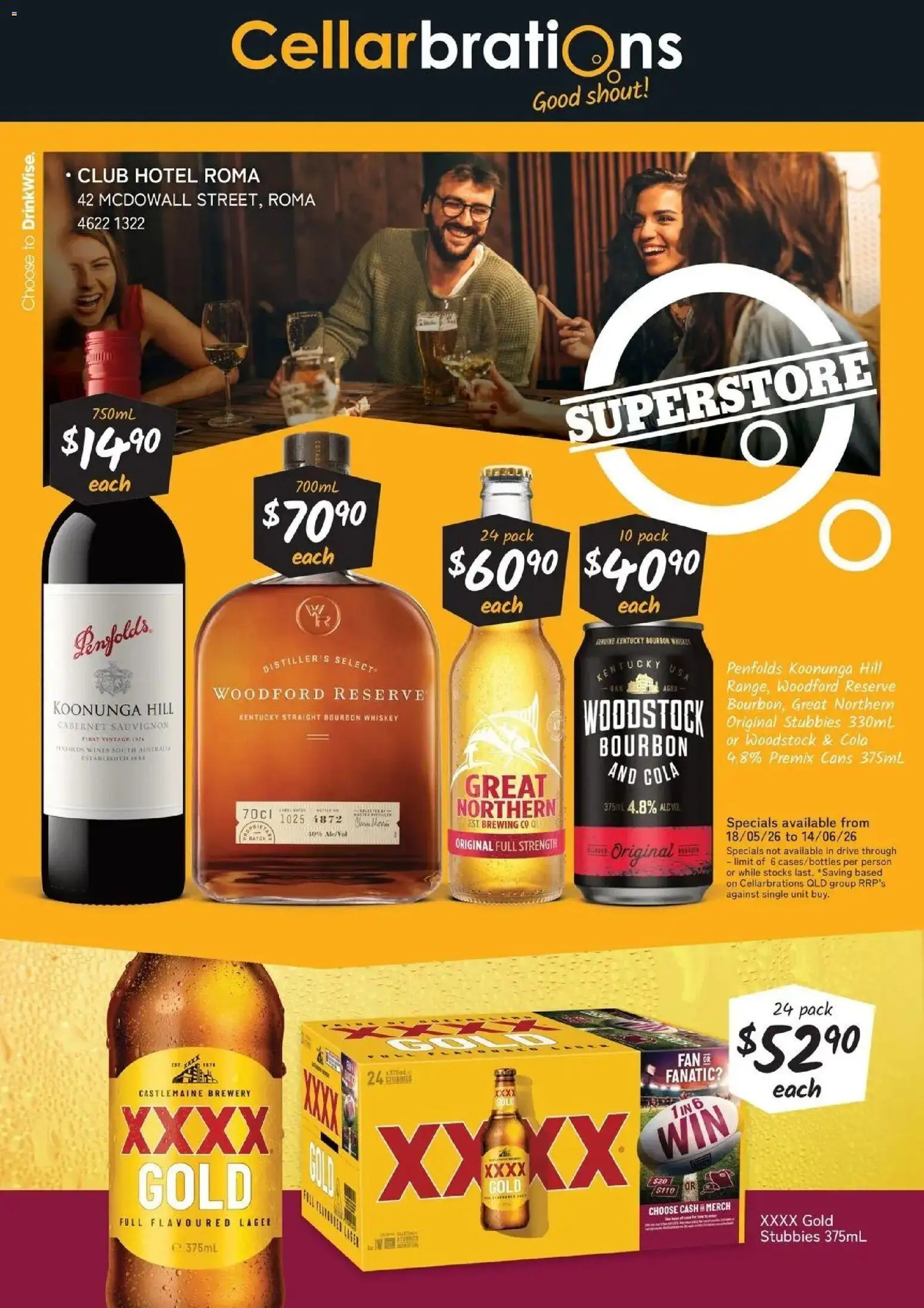 Cellarbrations catalogue - valid from 17.05.2026 | Page: 1 | Products: Bourbon, Whiskey, Fan