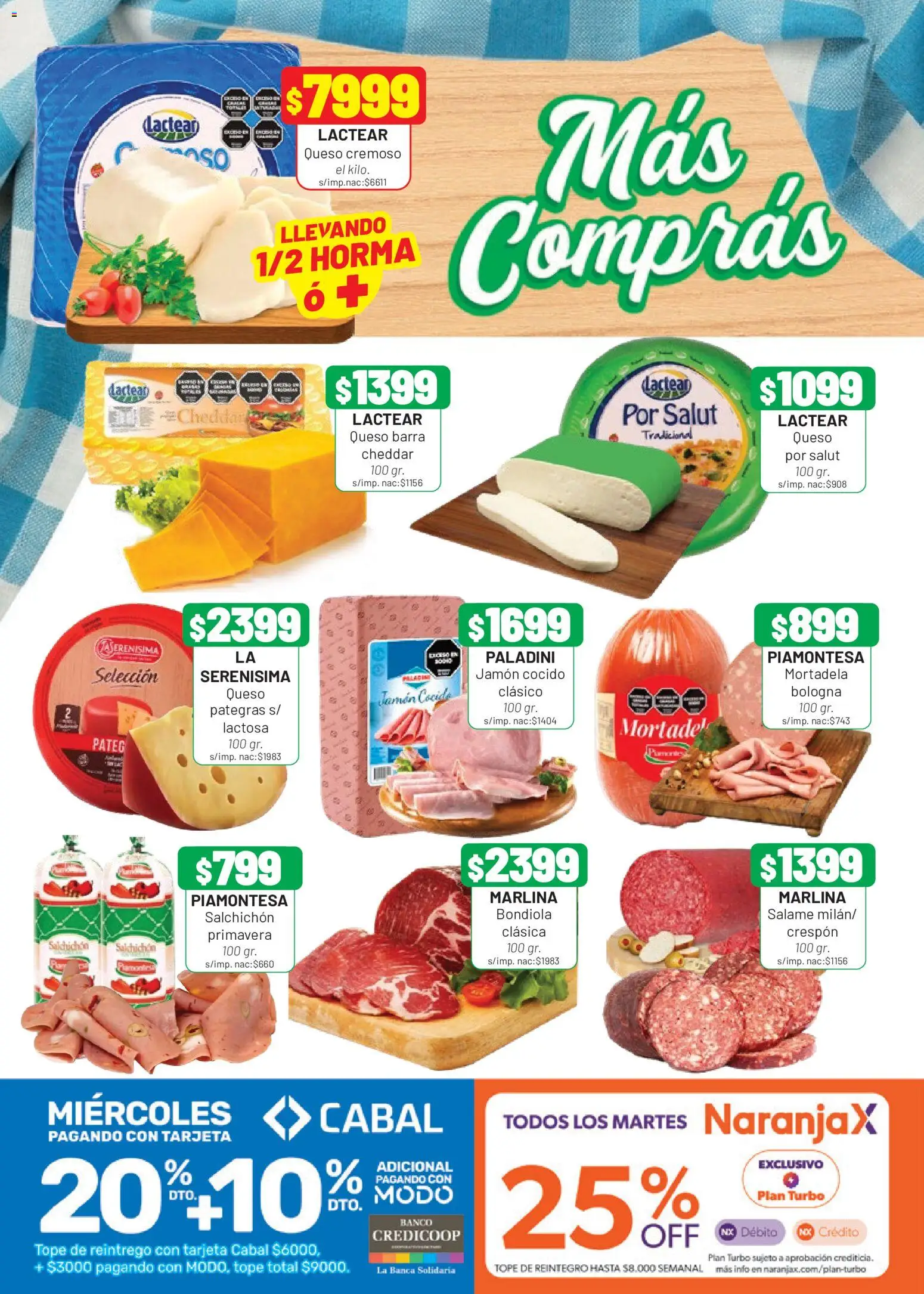 Almacor catálogo │ válido desde el 21.05.2026 | Página: 4 | Productos: Jamón cocido, Mortadela, Jamón, Salame