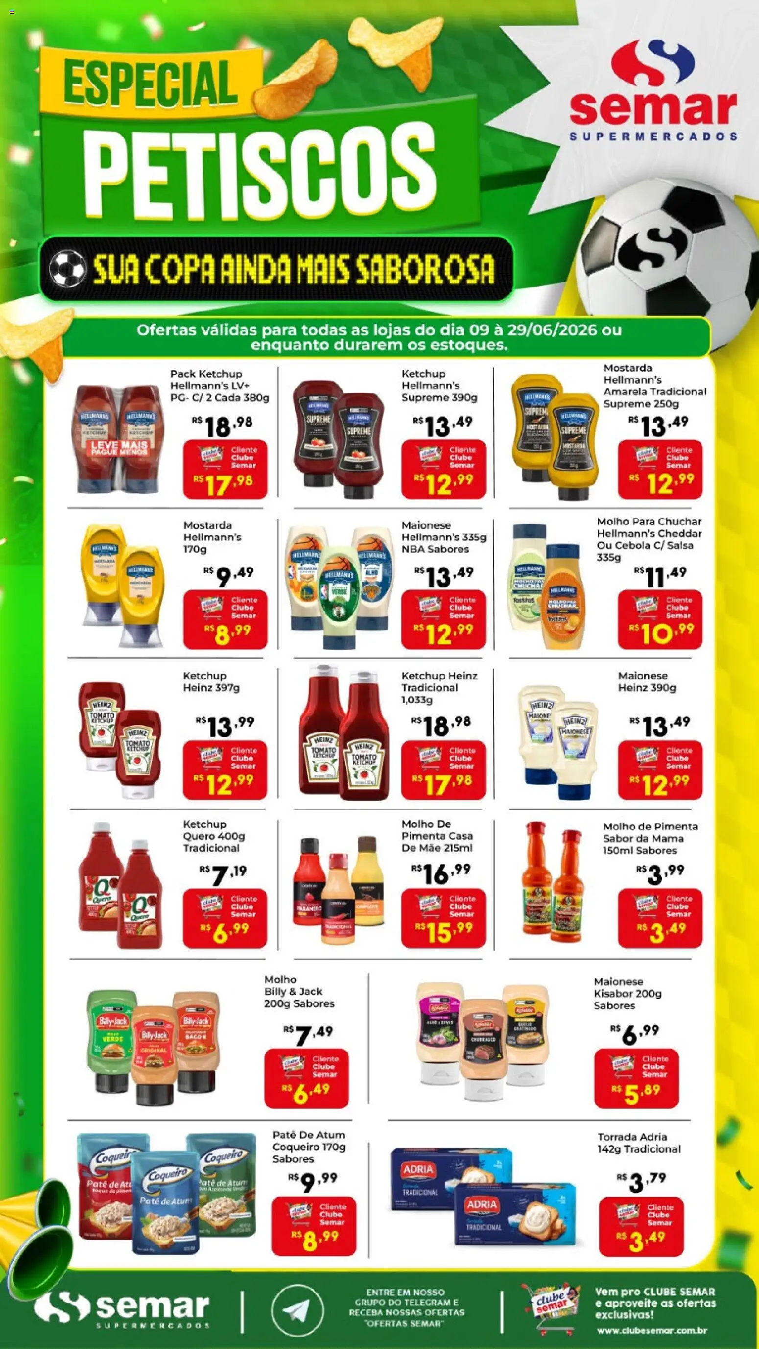 Semar Supermercado Folheto - válido de 09.06.2026 | Página: 2 | Produtos: Copa, Cheddar, PC, Atum