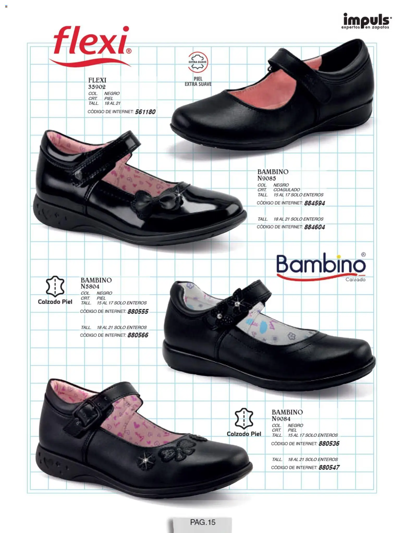 Nuevas ofertas de Impuls válidas en toda la República Mexicana desde el 01/07/2026. ¡Encuentra las mejores ofertas en Impuls catálogo Niña! | Página: 17 | Productos: Zapatos