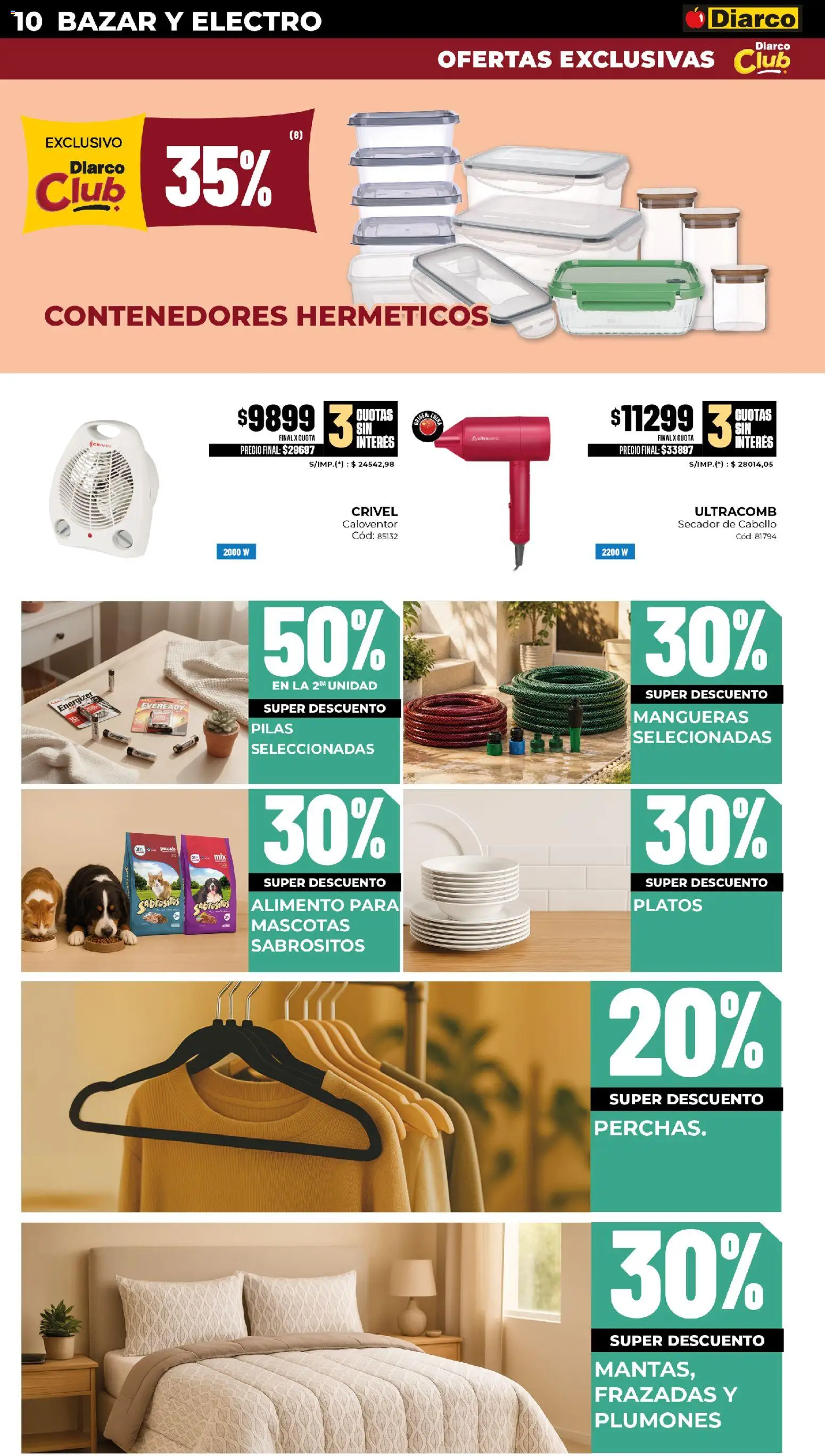 Diarco - Ofertas Pueblo Sur │ válido desde el 20/07/2026 | Página: 10 | Productos: Pilas