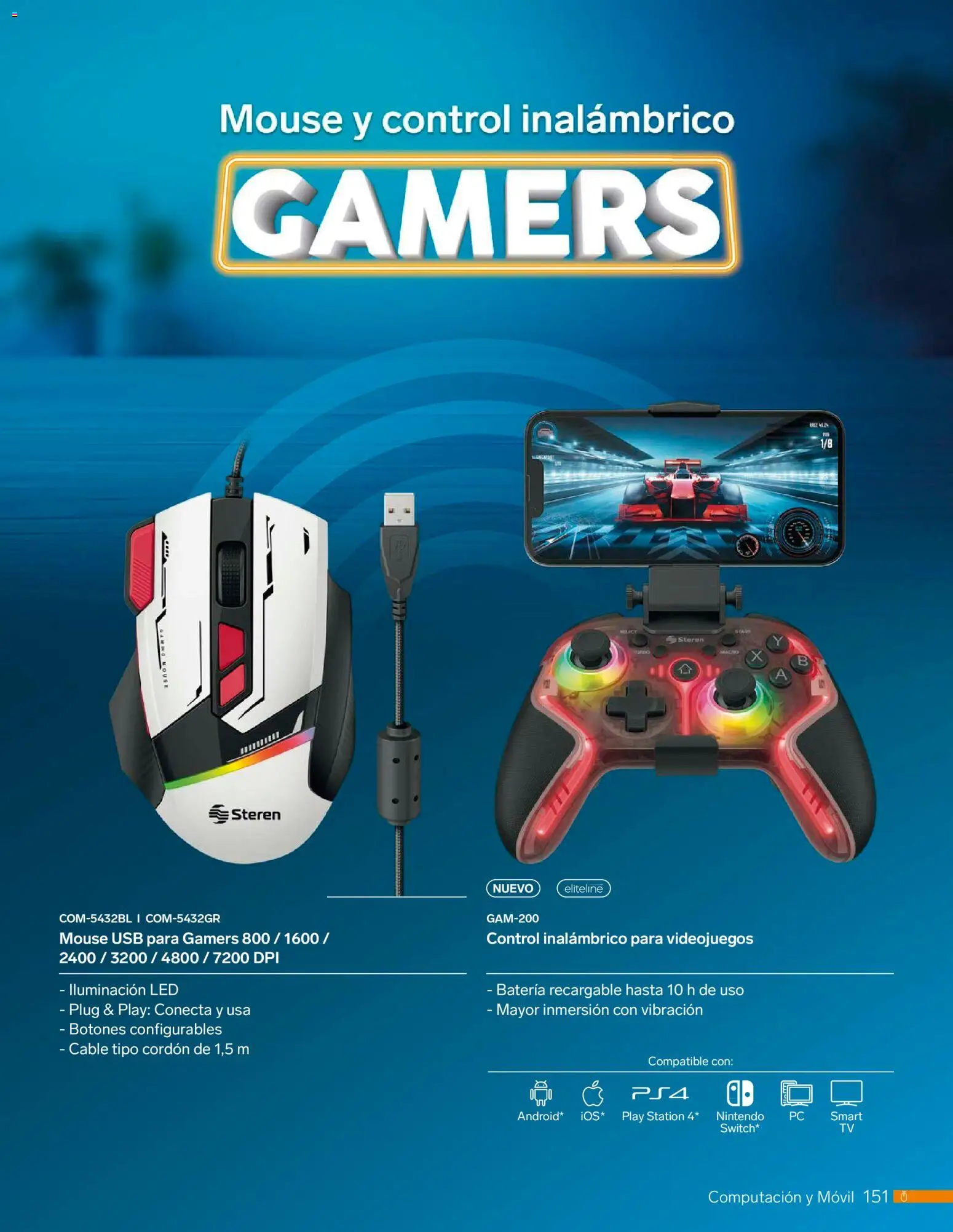 Nuevas ofertas de Steren válidas en toda la República Mexicana desde el 01.01.2026. ¡Encuentra las mejores ofertas en Steren catálogo! | Página: 163 | Productos: Usb, Mouse, Cable, Batería