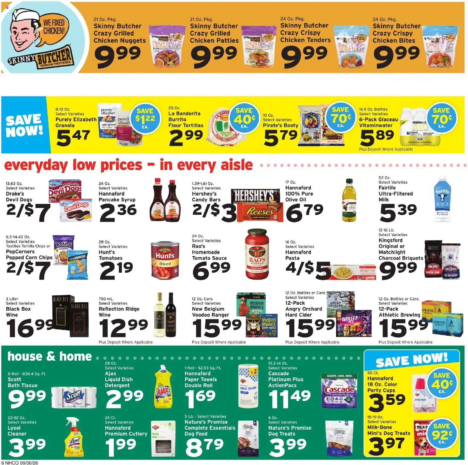 Hannaford Weekly Ad - valid from 09/06/2026 | Page: 6 | Products: Dog Food, Syrup, Milk, Olive oil