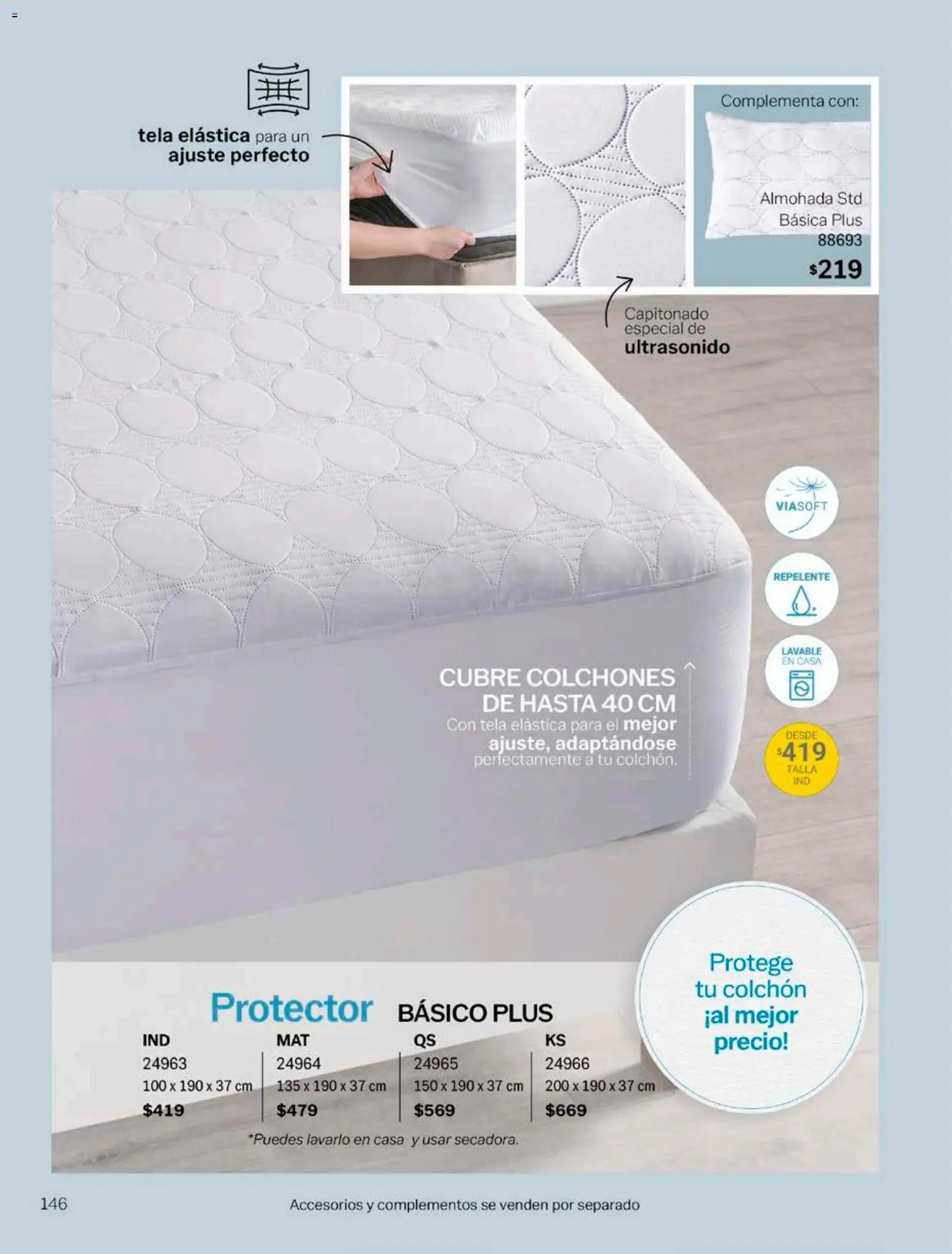 Nuevas ofertas de Vianney válidas en toda la República Mexicana desde el 17/08/2026. ¡Encuentra las mejores ofertas en Vianney catálogo! | Página: 148 | Productos: Repelente, Colchón, Almohada