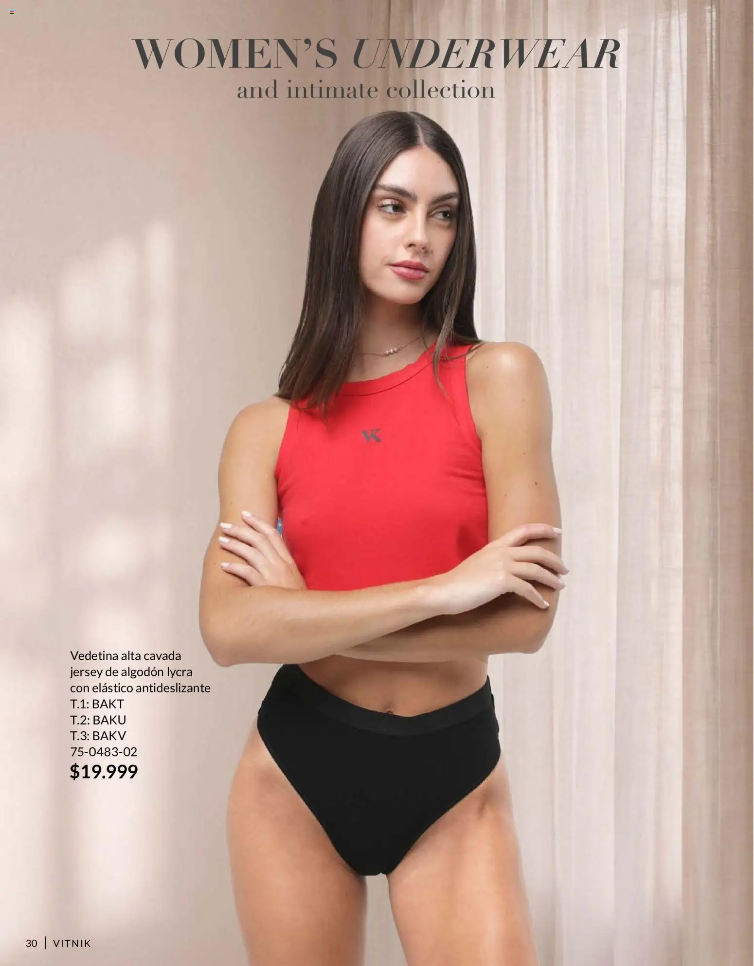 Vitnik - Underwear & Complements │ válido desde el 01/09/2026 | Página: 30 | Productos: Algodón