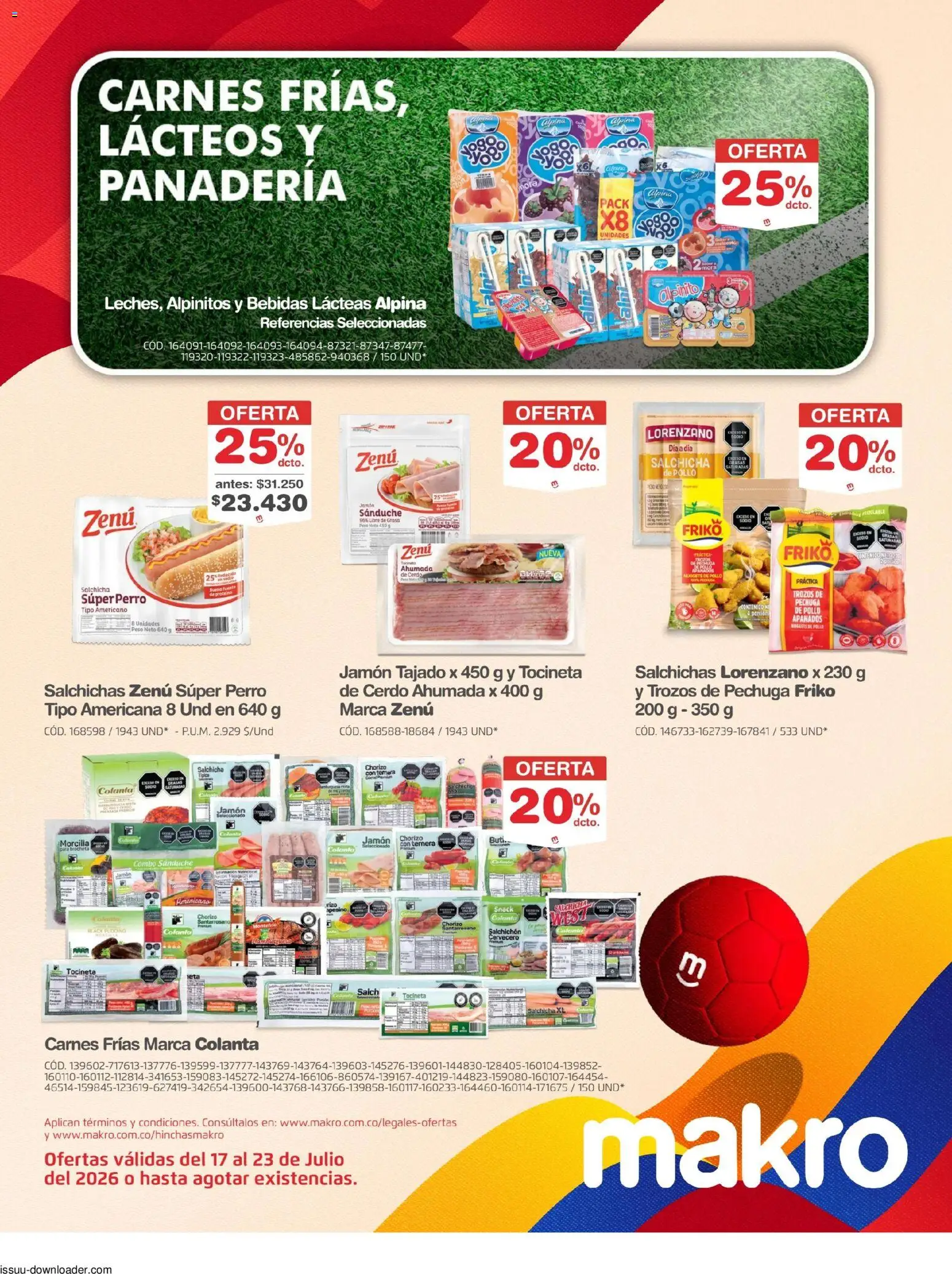 Makro revista - valida desde el 17/07/2026 | Página: 22 | Productos: Cerdo, Peso, Chorizo, Morcilla