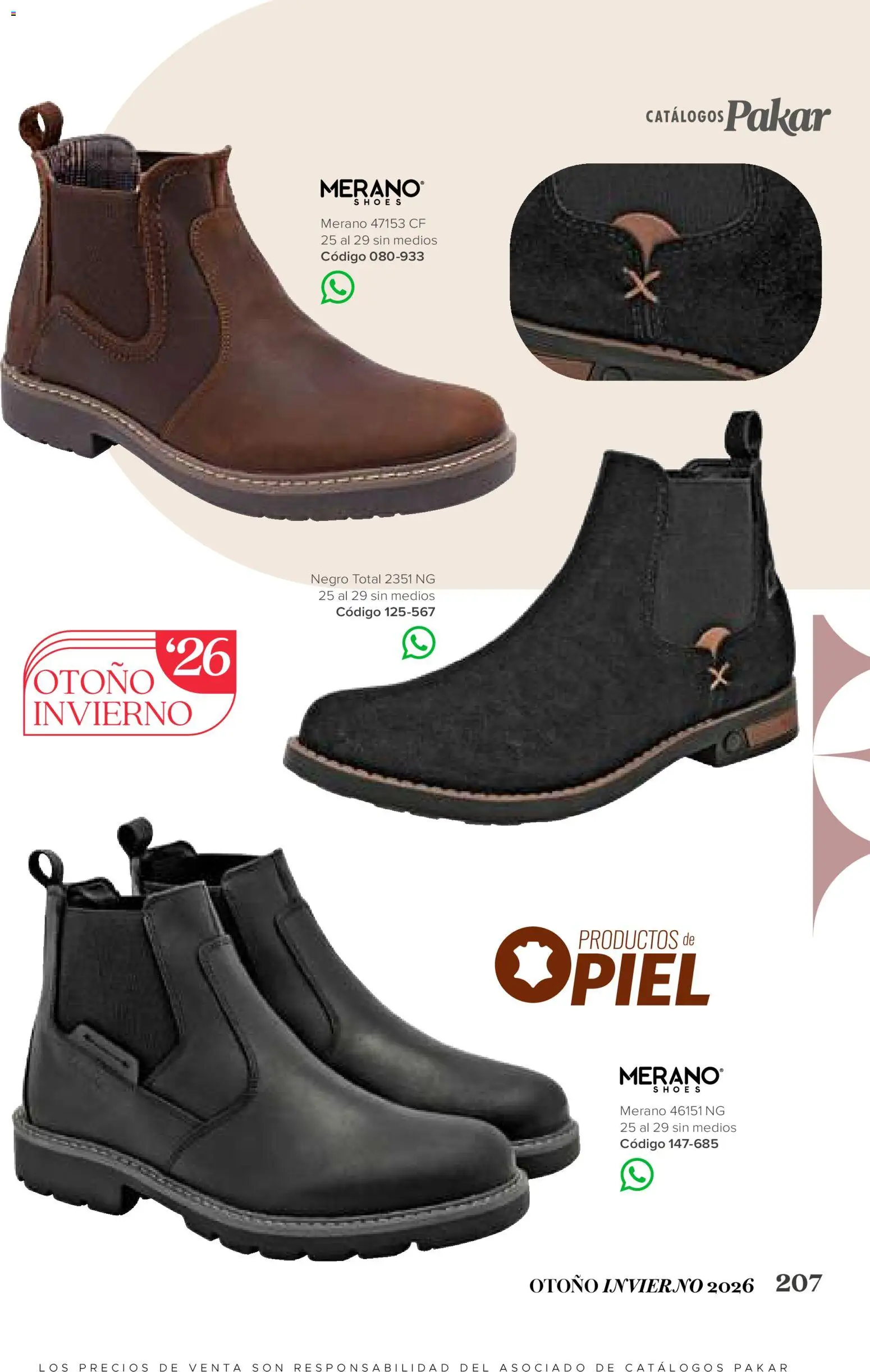 Nuevas ofertas de SC Pakar válidas en toda la República Mexicana desde el 31/07/2026. ¡Encuentra las mejores ofertas en SC Pakar catálogo Hombre! | Página: 207