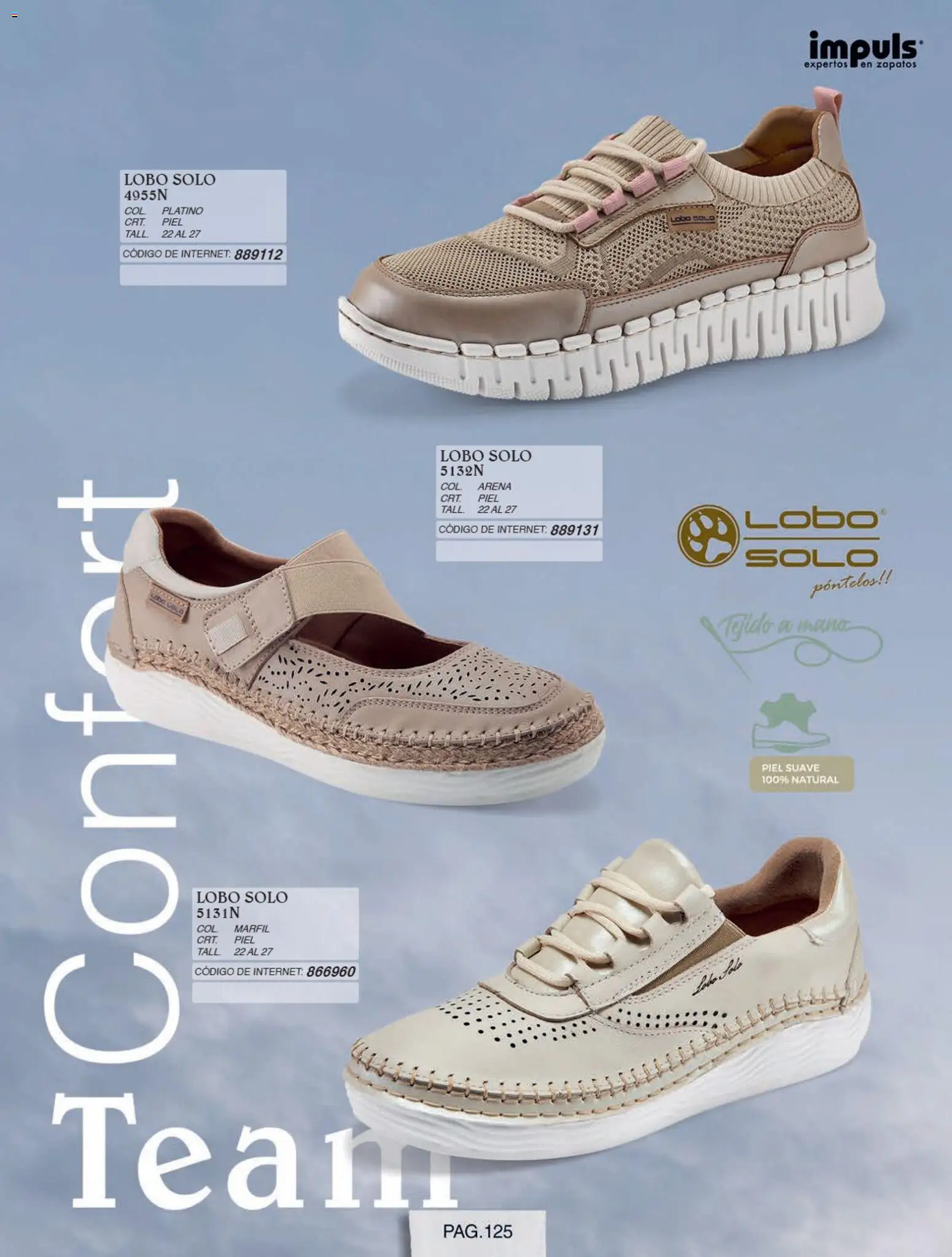 Nuevas ofertas de Impuls válidas en toda la República Mexicana desde el 01/07/2026. ¡Encuentra las mejores ofertas en Impuls catálogo Otoño Invierno! | Página: 127 | Productos: Zapatos