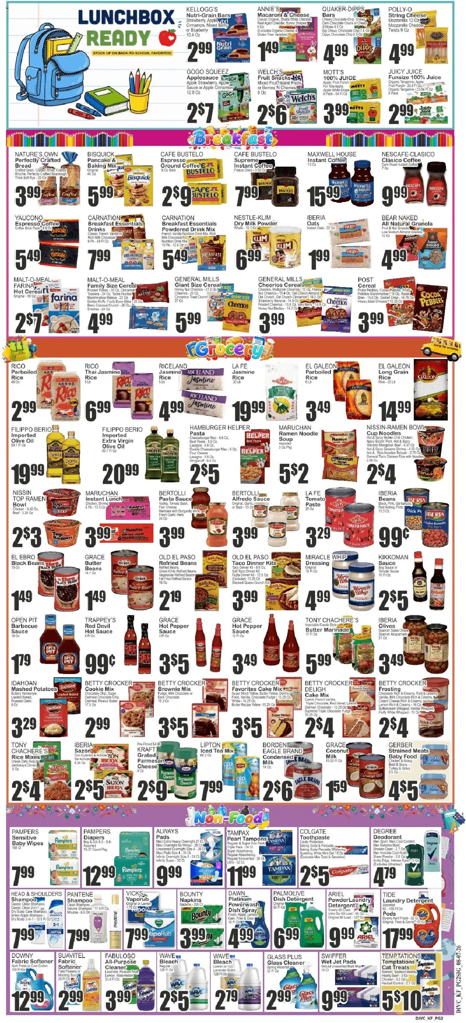 Food Universe Weekly Ad - valid from 08/07/2026 | Page: 2 | Products: Jasmine rice, Rice, Flakes, Pepper