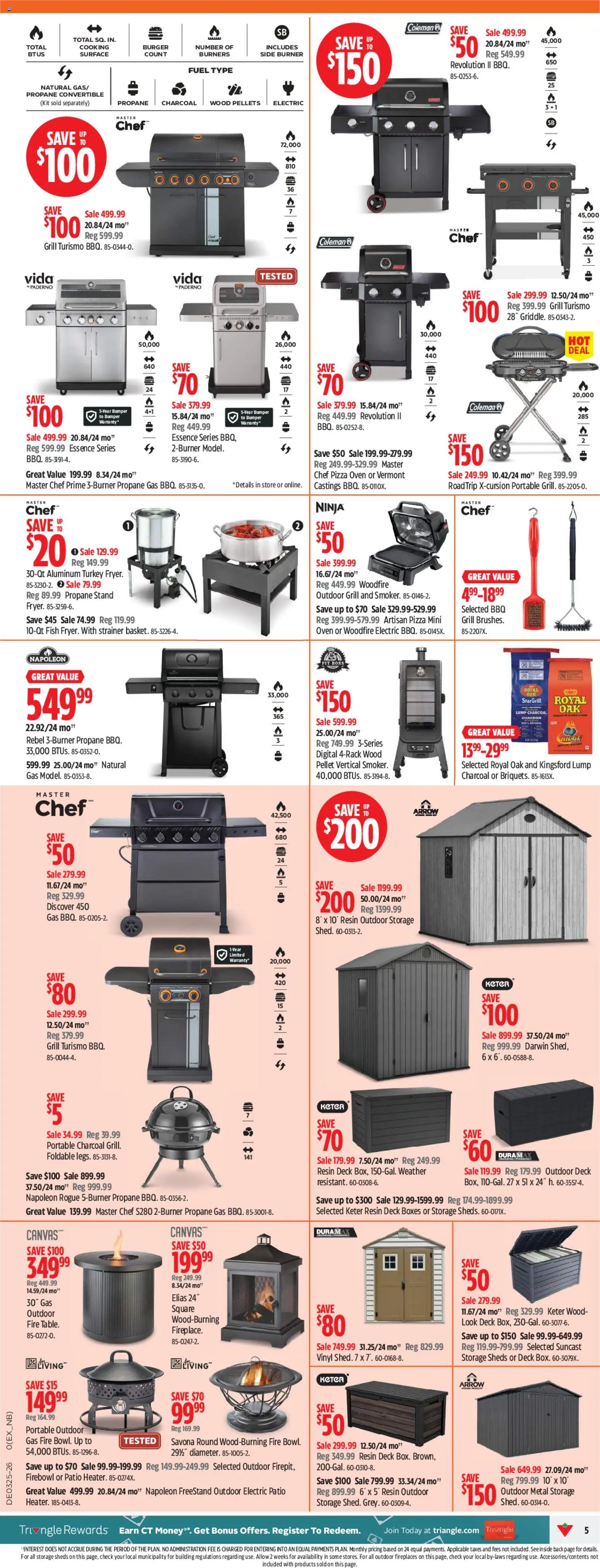 Canadian Tire flyer valid from 18.06.2026 | Page: 5 | Products: Fish, Turkey, Oven, Ridge