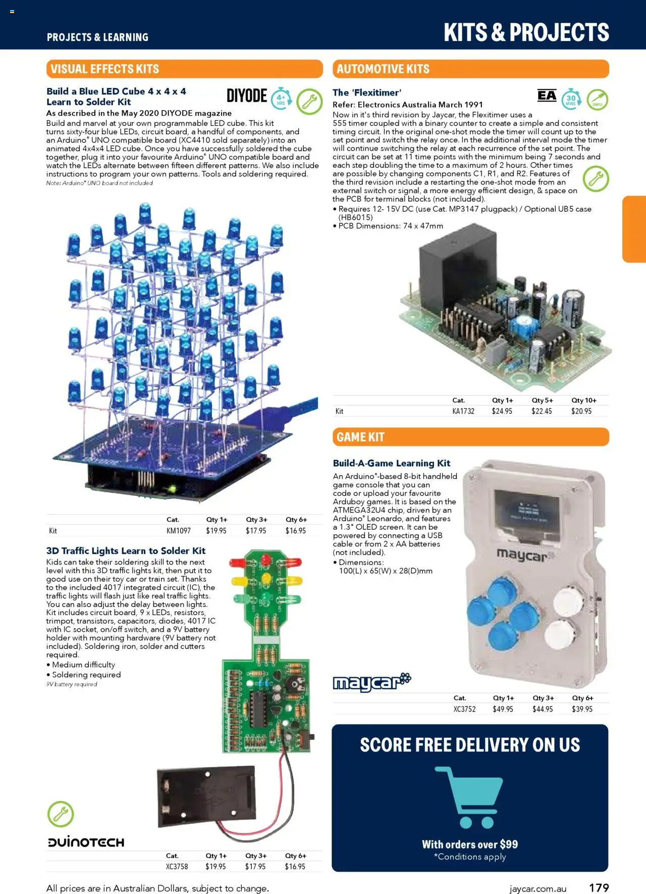 Jaycar catalogue - valid from 09/07/2025 | Page: 179 | Products: Game console, Kits, Magazine, Cable