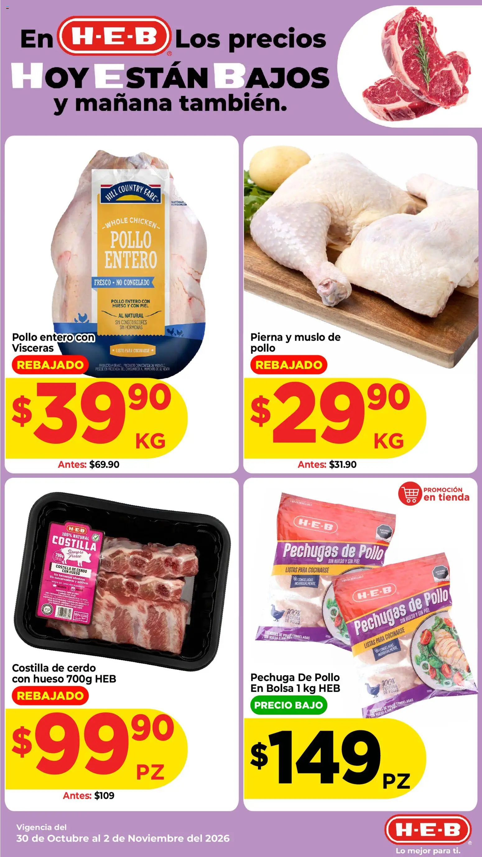 Nuevas ofertas de H-E-B válidas en toda la República Mexicana desde el 30/10/2026. ¡Encuentra las mejores ofertas en H-E-B folleto! | Página: 7