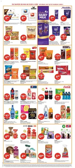 Preview of EVIAN Eau de source naturelle / Natural Spring Water, (500 mL), CELSIUS boisson énergisante / Energy Drink (355 ml) ou/or PEPSI boissons / Beverages (591 ml) Produits sélectionnés / Selected Types from shop Pharmaprix valid from 29.05.2026 | Page: 8