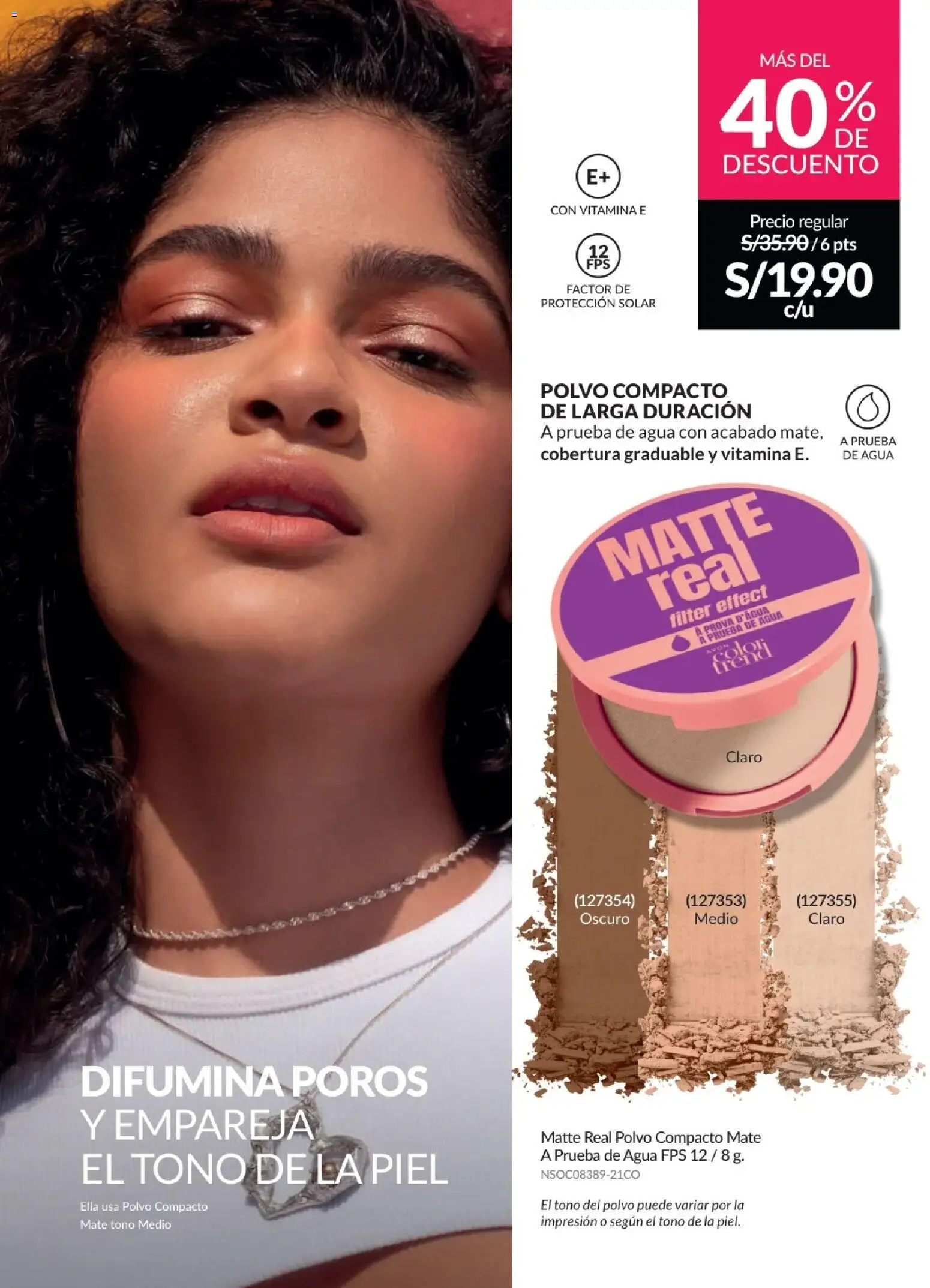 Catálogo Avon válido desde 21/04/2026 | Página: 64 | Productos: Polvo