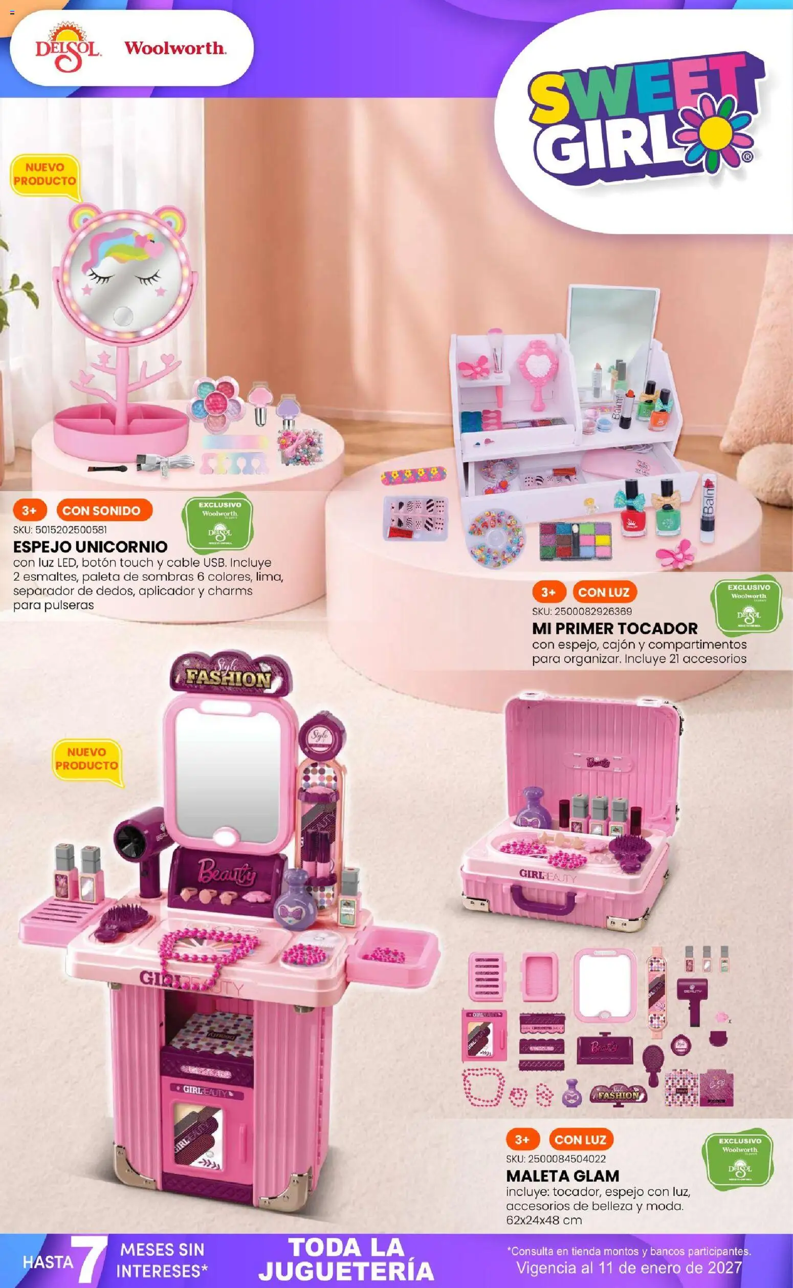 Nuevas ofertas de Del Sol y Woolworth válidas en toda la República Mexicana desde el 01/10/2026. ¡Encuentra las mejores ofertas en Del Sol y Woolworth catálogo El Castillo del Juguete! | Página: 82 | Productos: Paleta, Maleta, Cable, Espejo