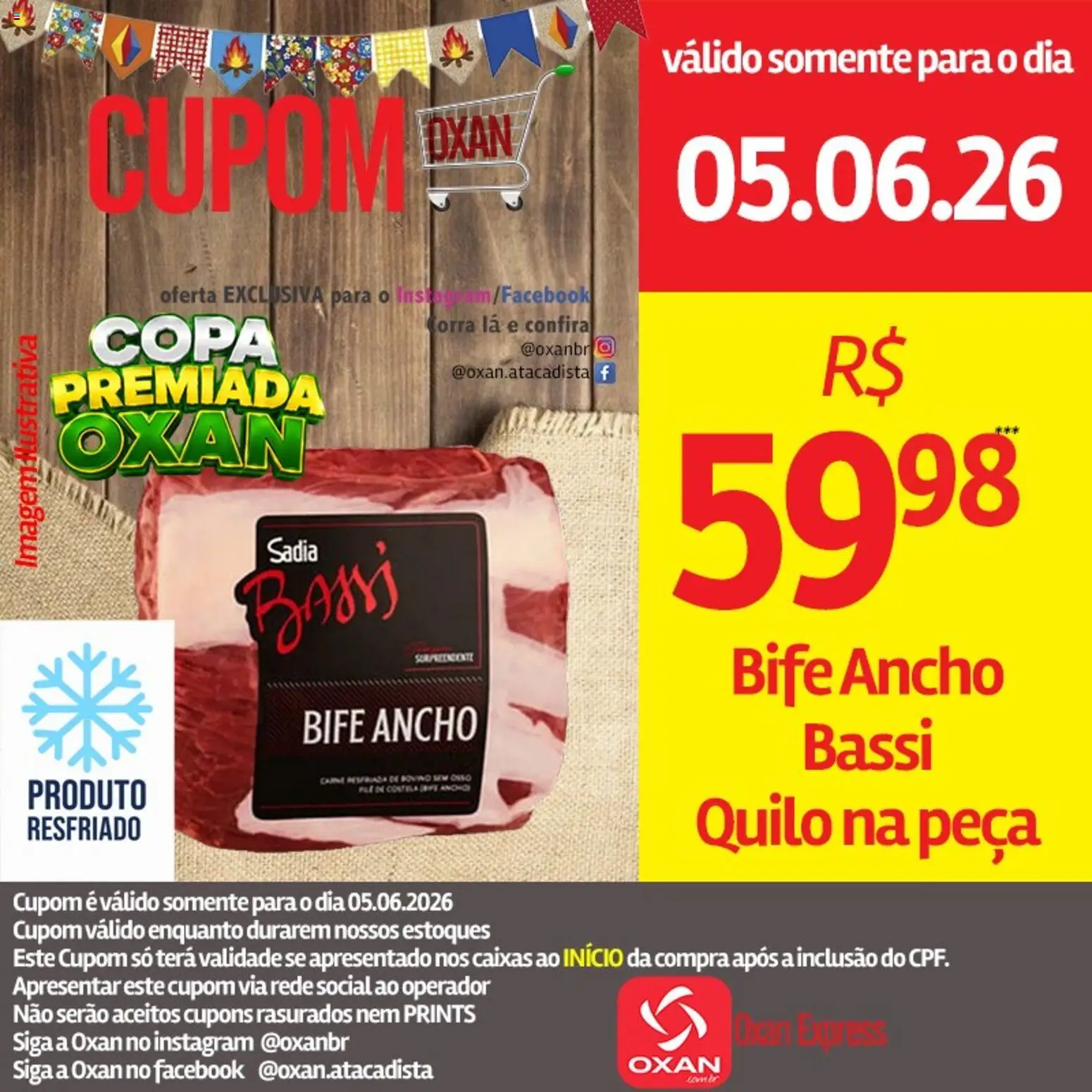 Oxan Atacadista Folheto - válido de 05.06.2026 | Página: 2 | Produtos: Copa, Carne