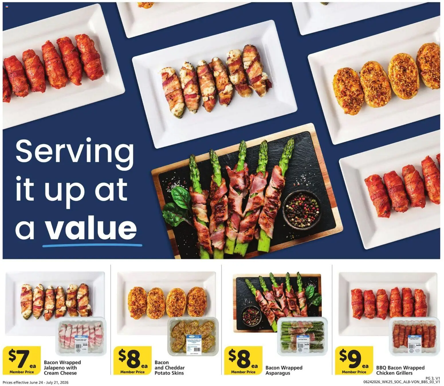Vons Big Book of Savings - valid from 06/24/2026 | Page: 3 | Products: Asparagus, Cheese, Cream