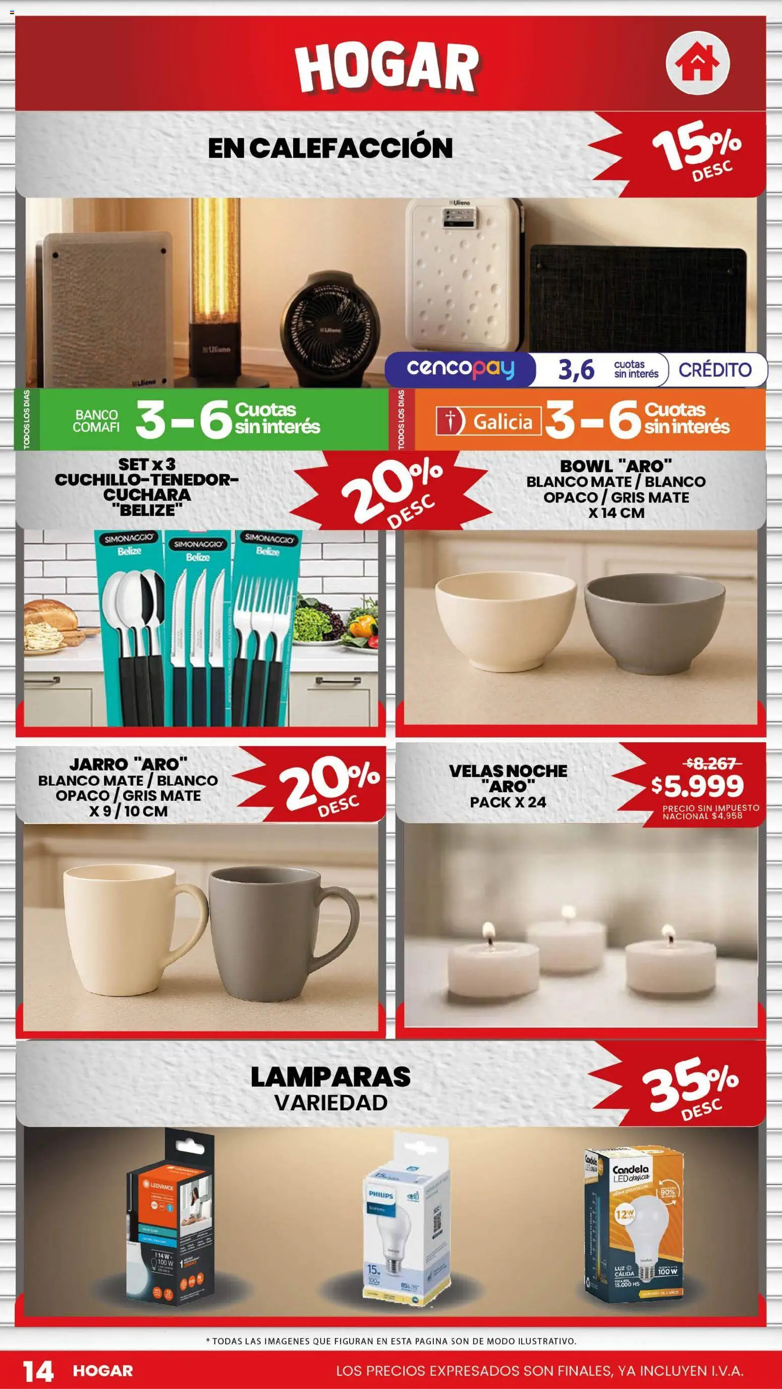 Makro ofertas │ válido desde el 30.04.2026 | Página: 14 | Productos: Mate, Cuchara, Bowl, Banco
