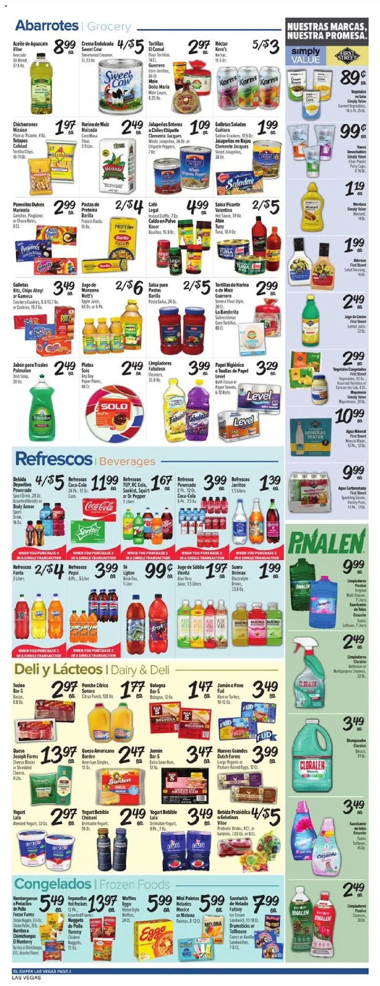 El Super Weekly Ad - NV - valid from 06/24/2026 | Page: 2 | Products: Corn, Wine, Water, Pepper