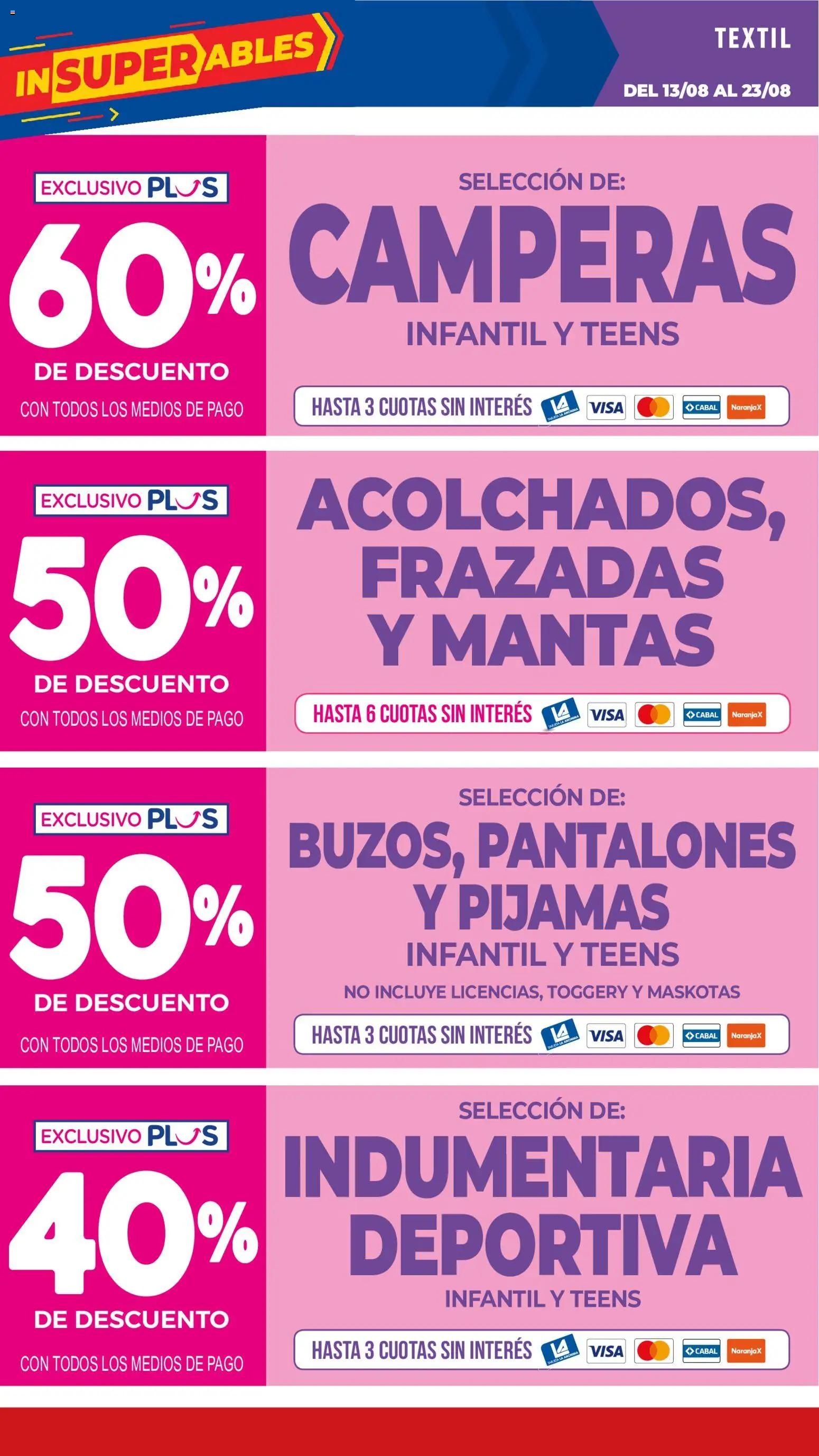 La Anonima catálogo │ válido desde el 13/08/2026 | Página: 39 | Productos: Pantalones