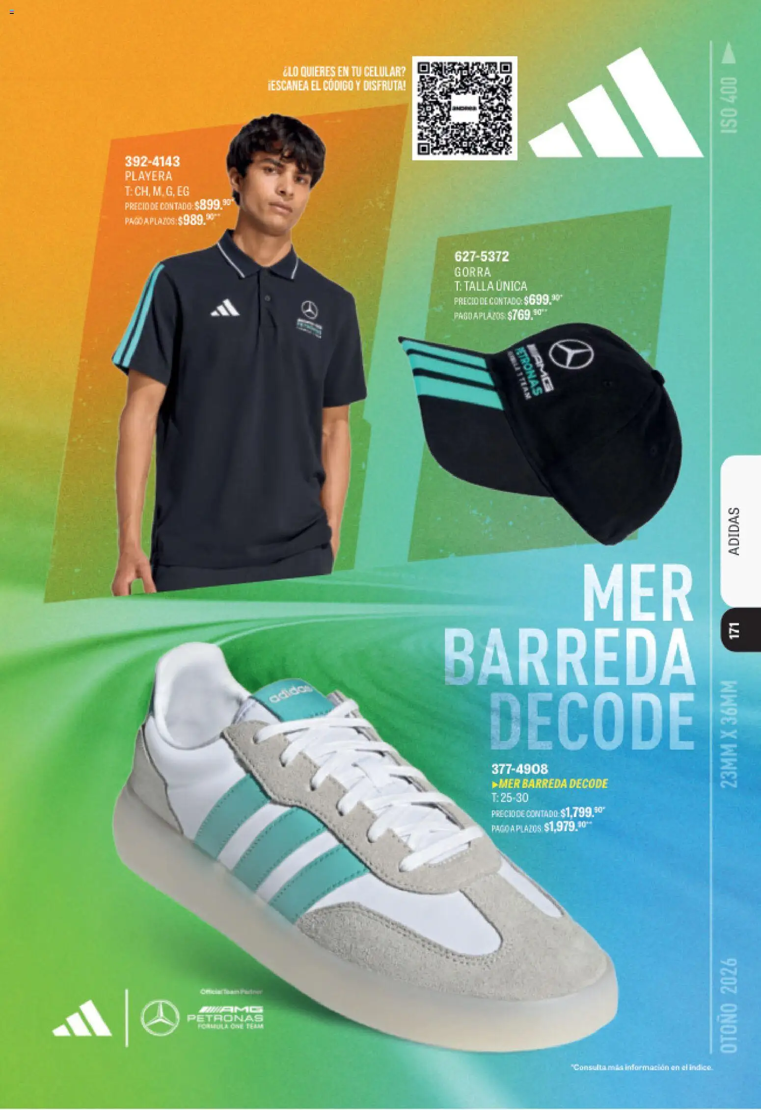 Nuevas ofertas de Andrea válidas en toda la República Mexicana desde el 09/08/2026. ¡Encuentra las mejores ofertas en Andrea catálogo Deportivo Completo! | Página: 171 | Productos: Gorra, Playera